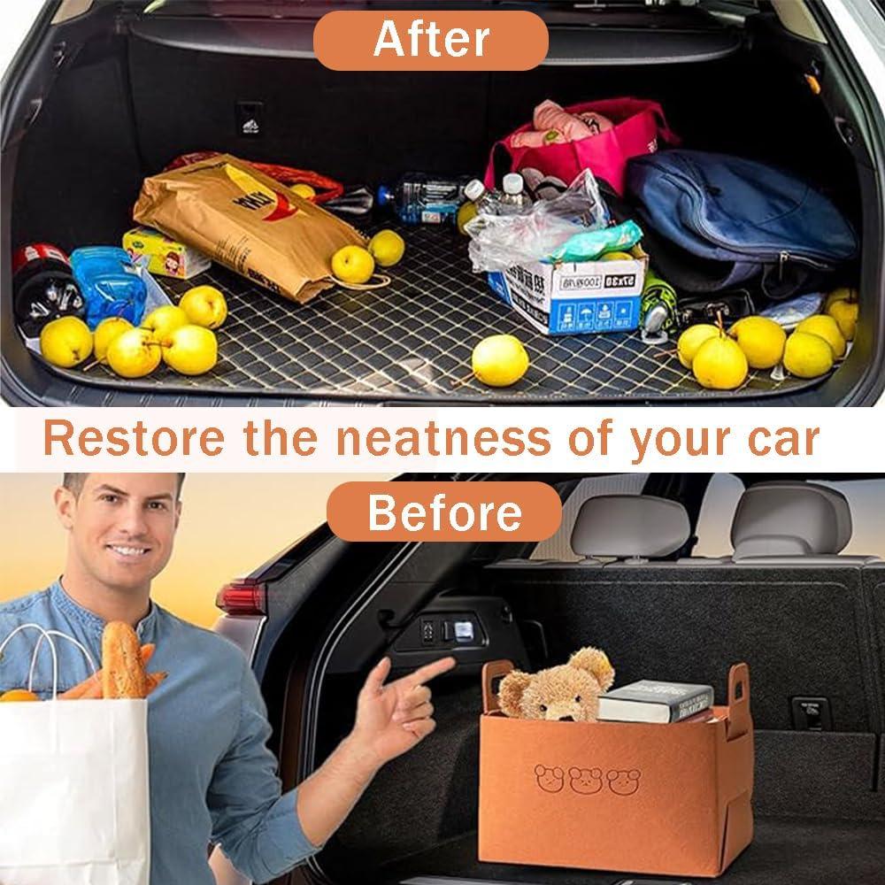 Organizador de Maletero Plegable OULIGET Grande Marrón