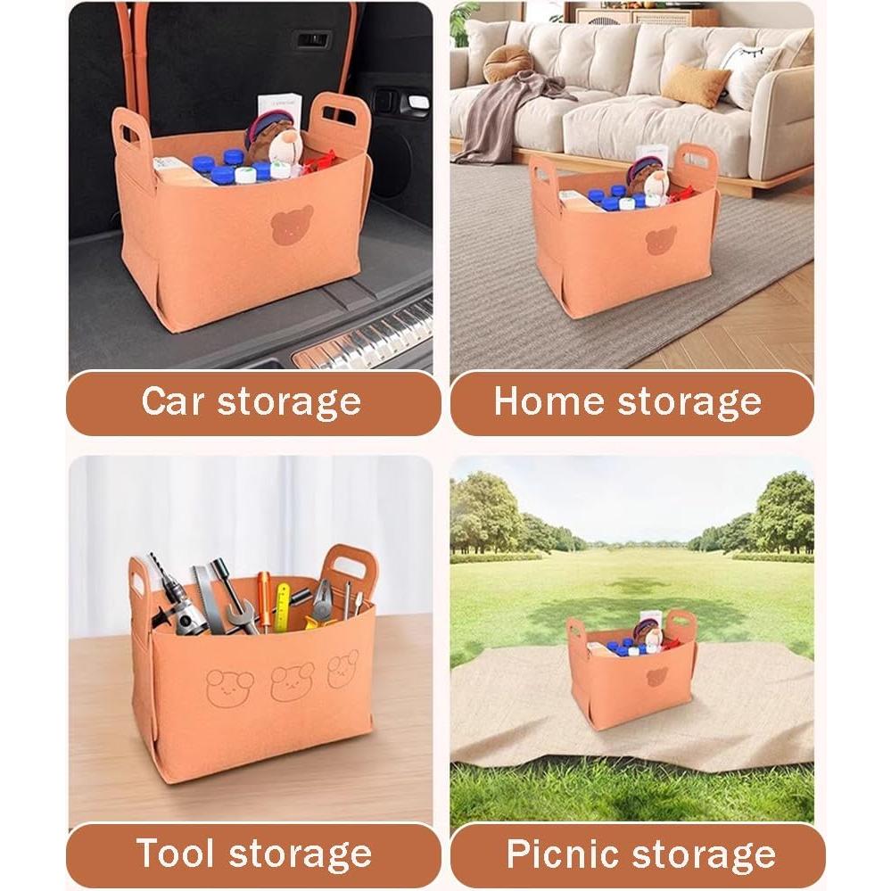 Organizador de Maletero Plegable OULIGET Grande Marrón