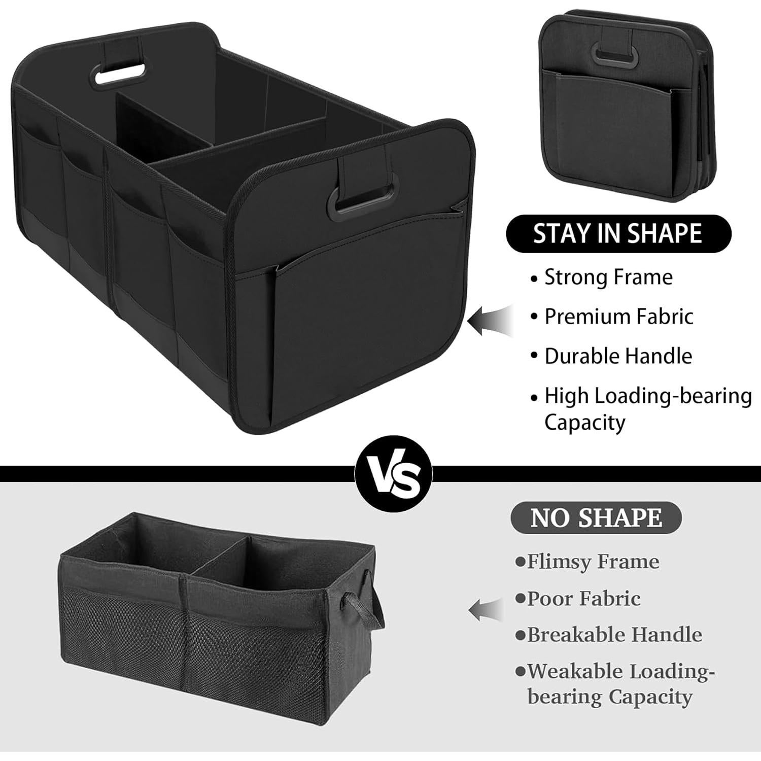 Organizador de Maletero VOCAON 70L Impermeable Plegable Negro