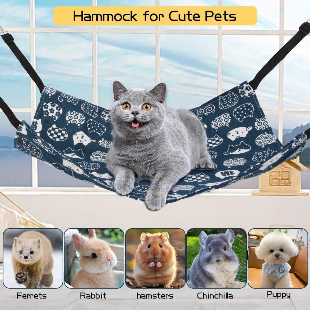 Hamaca para mascotas NIEITRK-VK1 Azul 33x25cm para gatos y hurones