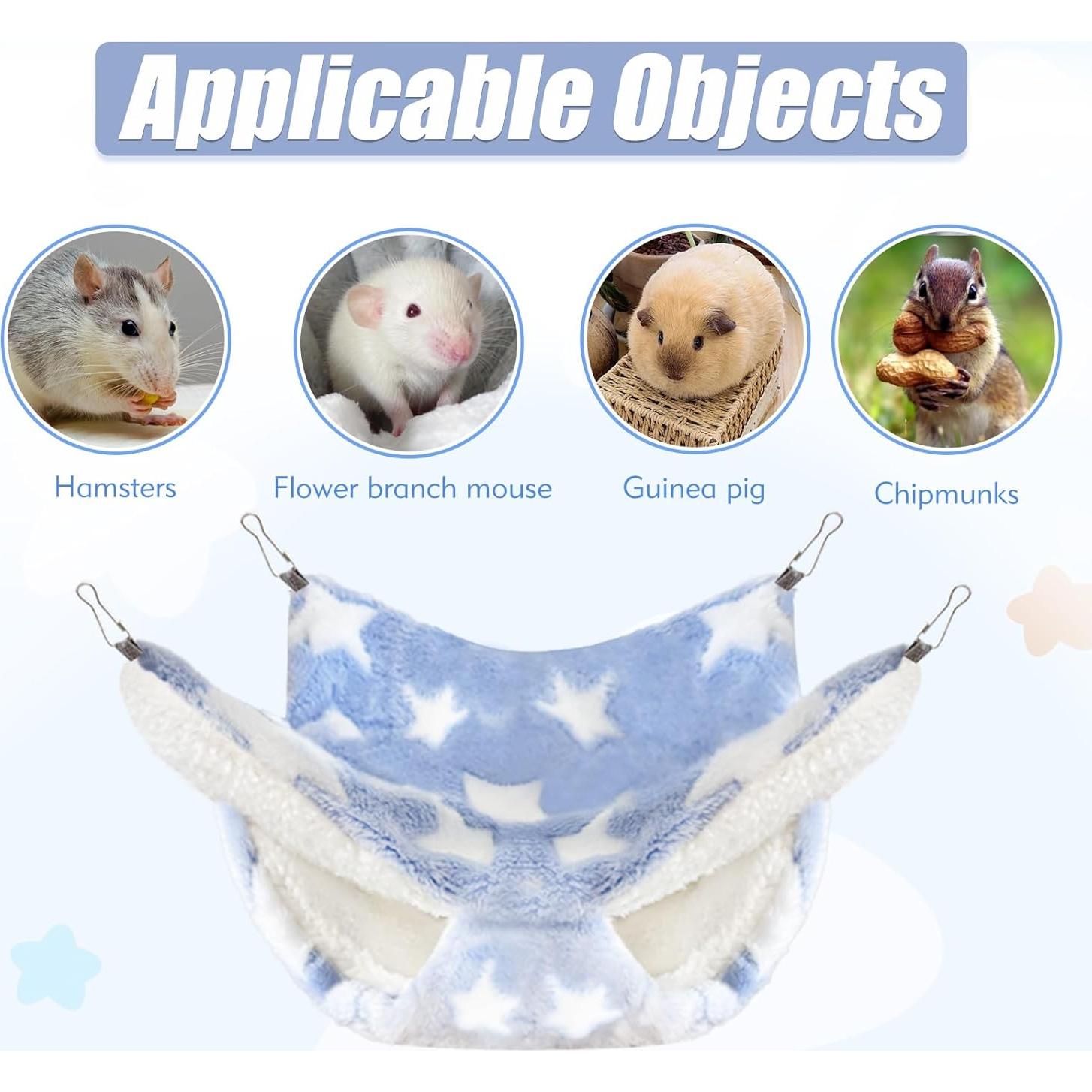 4 Hamacas Colgantes para Ratas y Animales Pequeños Maxipurpose