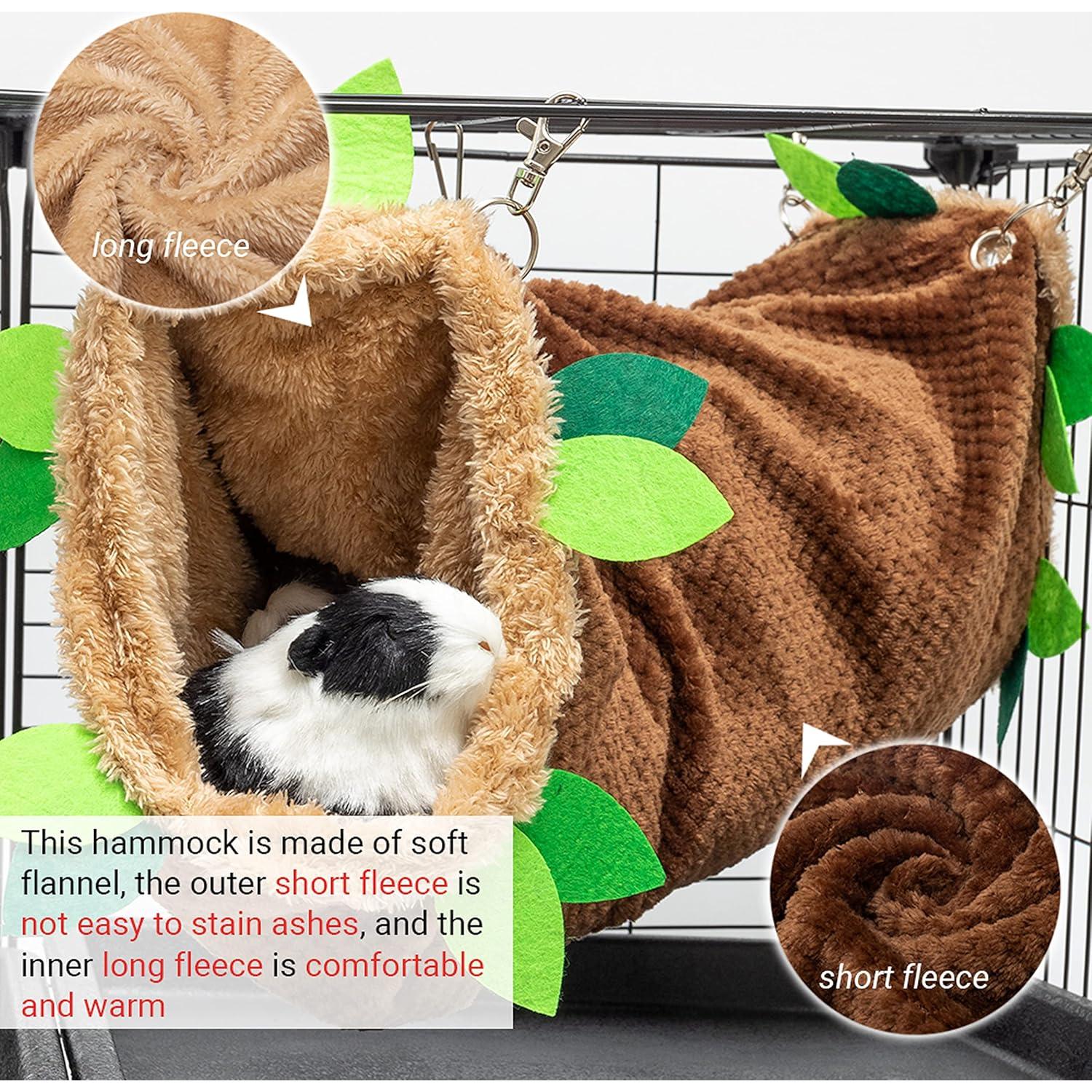 Hamaca de Túnel para Cobayas ORZECHKO 50x15 cm Forro Polar