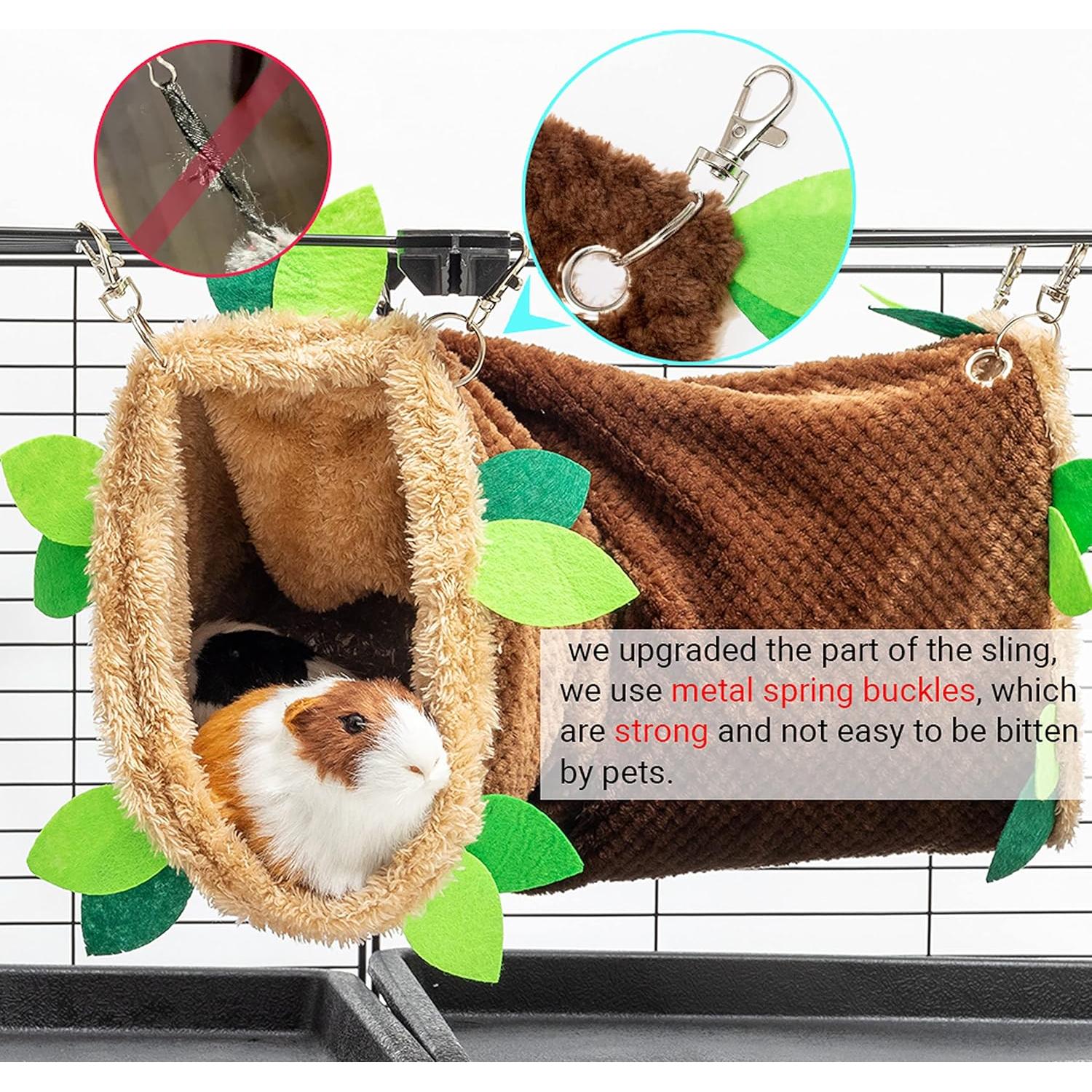 Hamaca de Túnel para Cobayas ORZECHKO 50x15 cm Forro Polar