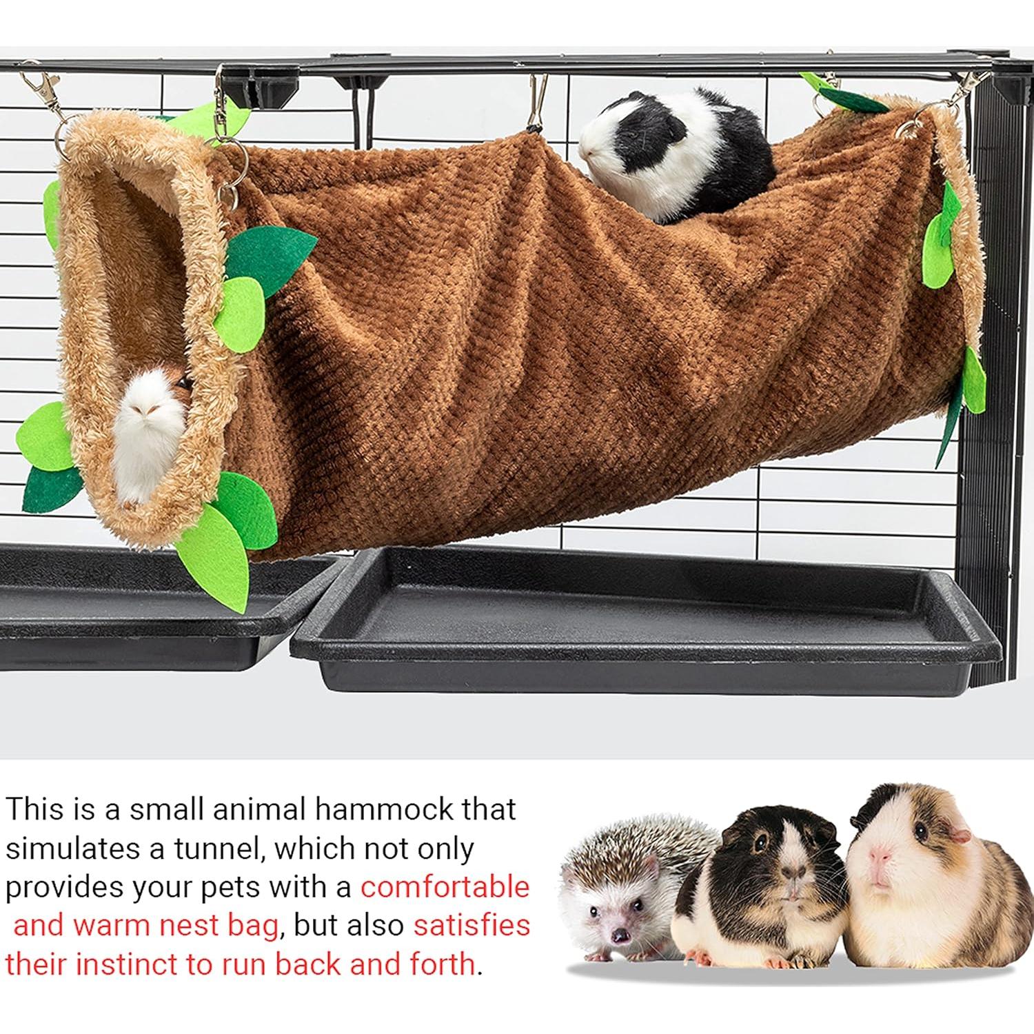 Hamaca de Túnel para Cobayas ORZECHKO 50x15 cm Forro Polar