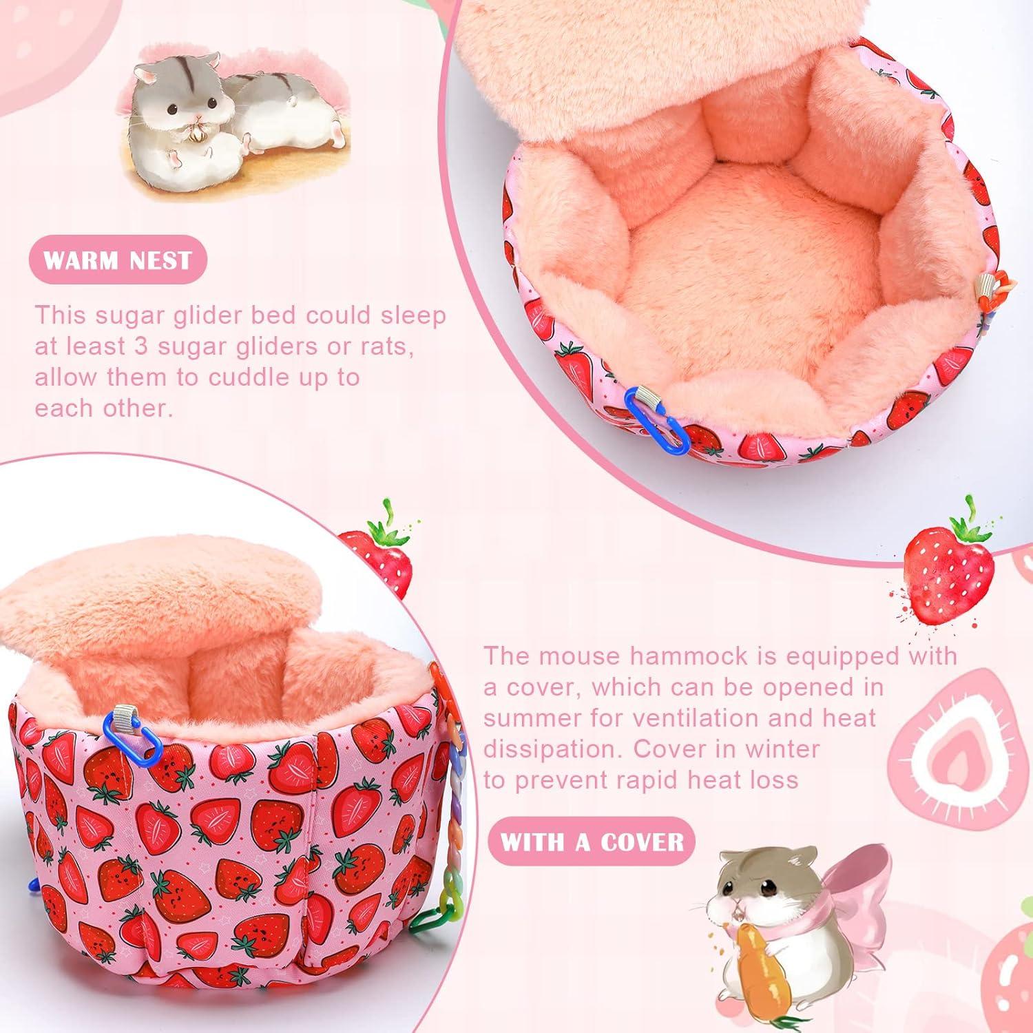 Hamacas Colgantes para Ratas Maitys 2 Pcs 18x18x16 cm