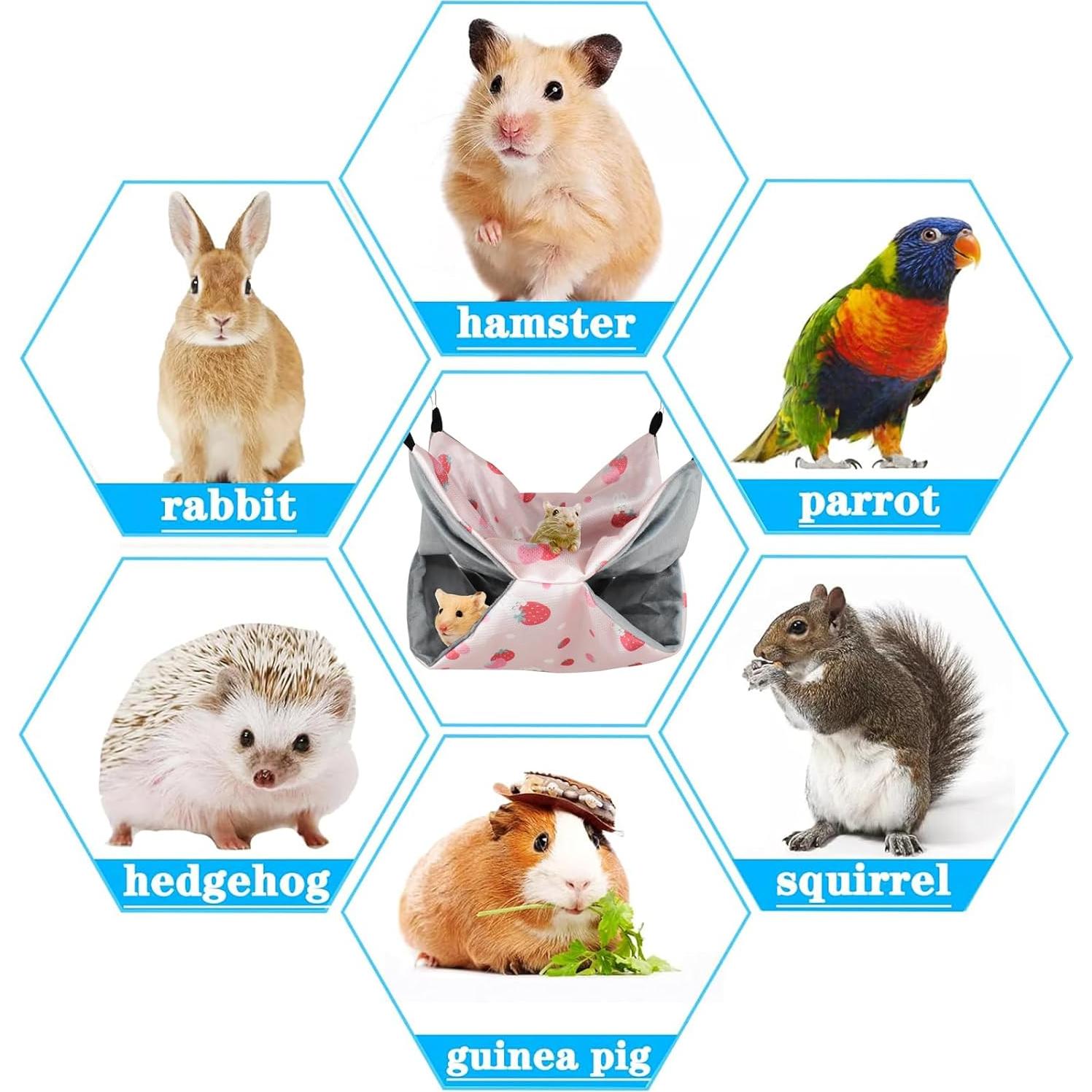 Hamaca Doble Capa GKYZBB para Cobayo y Hurón 34x34cm