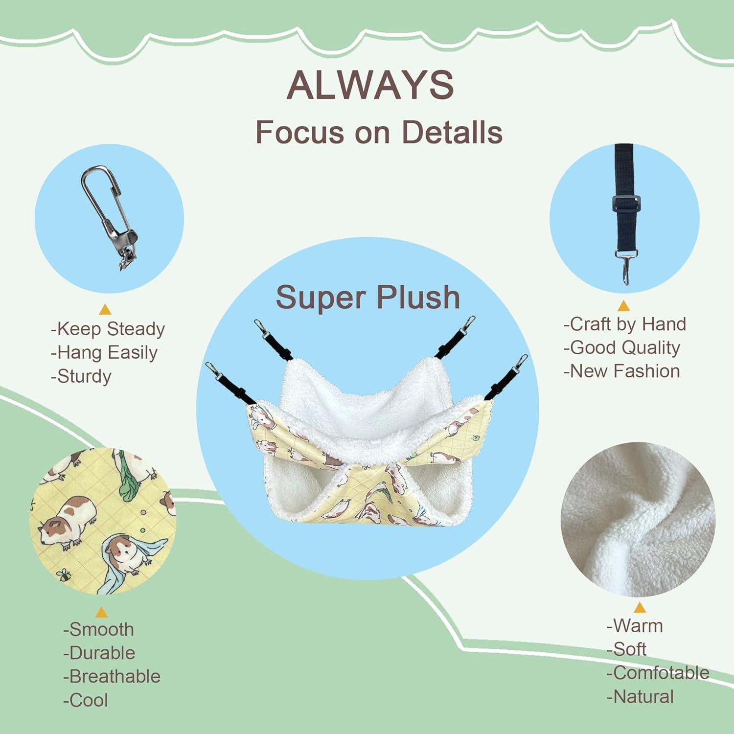 Conjunto Hamaca y Túnel LUCKITTY para Mascotas Pequeñas 2-Pack