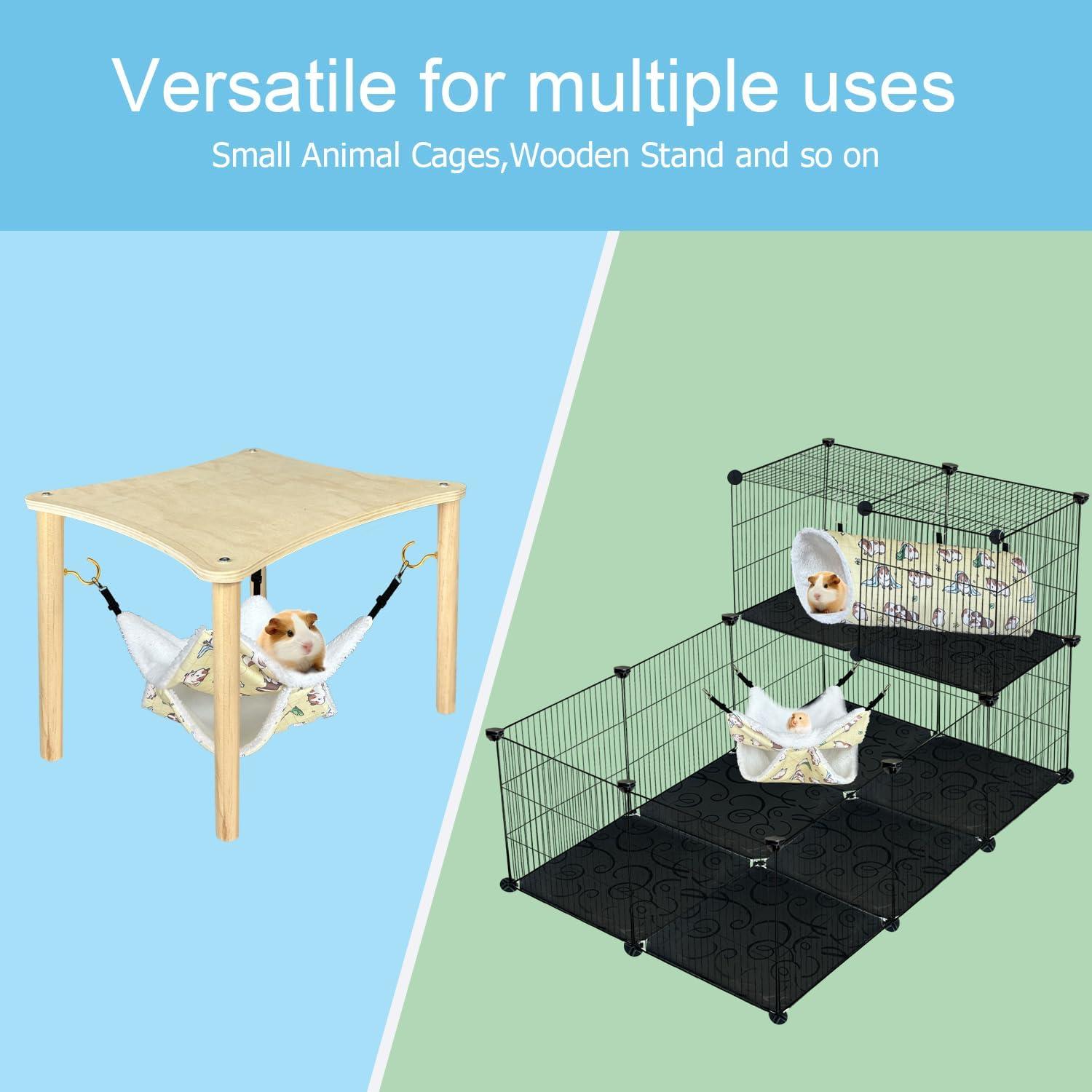 Conjunto Hamaca y Túnel LUCKITTY para Mascotas Pequeñas 2-Pack