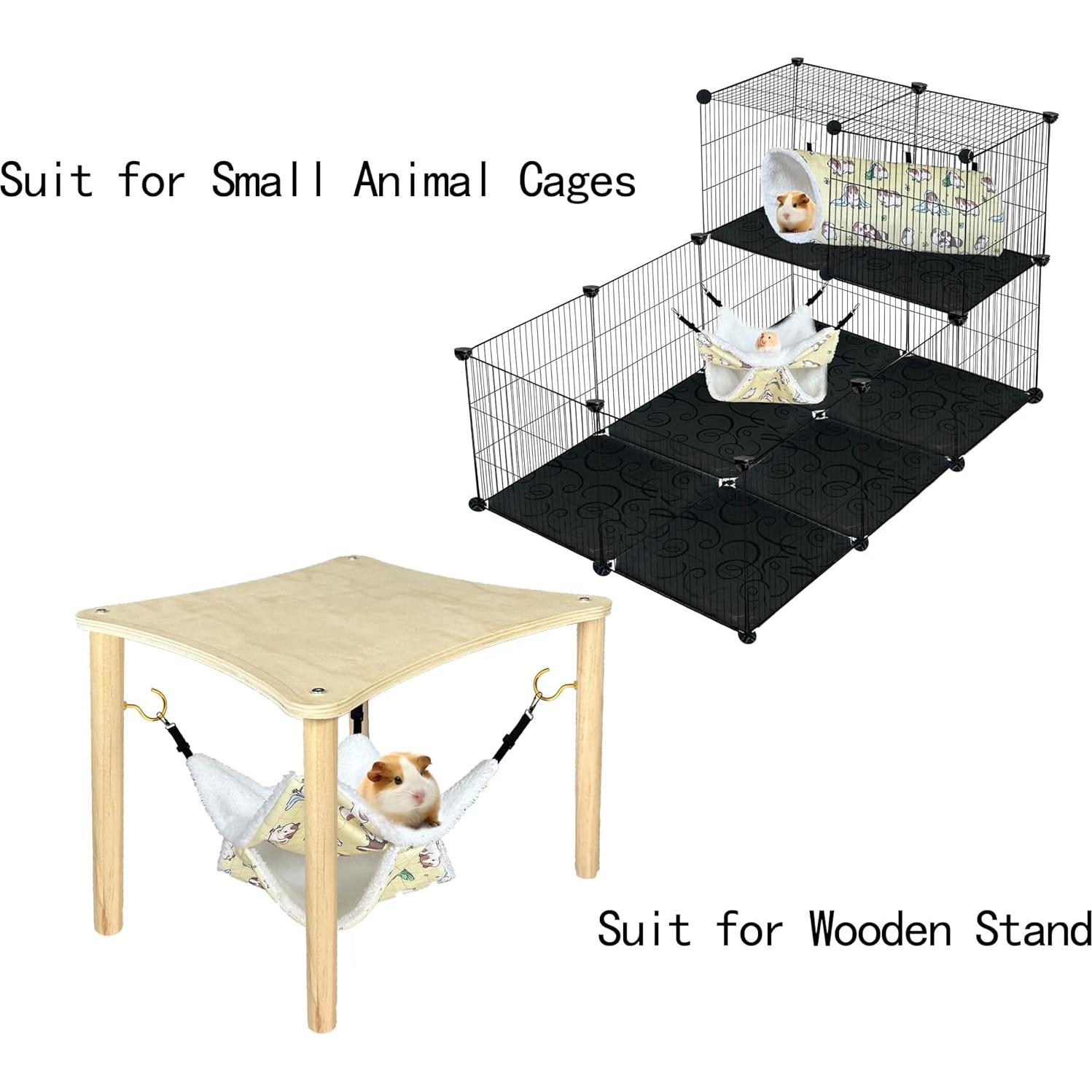 Conjunto Hamaca y Túnel LUCKITTY para Mascotas Pequeñas 2-Pack