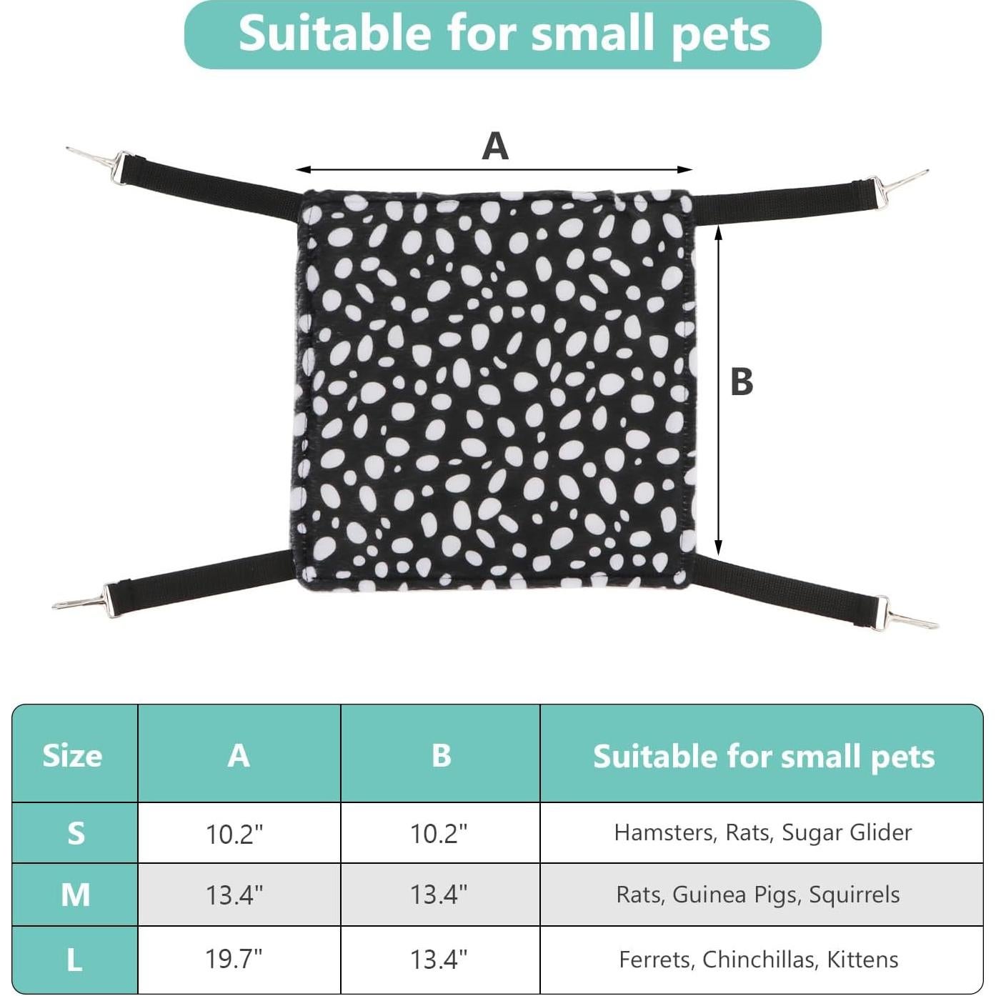 Paquete de 2 Hamacas para Mascotas Pequeñas Wontee M 34x34cm