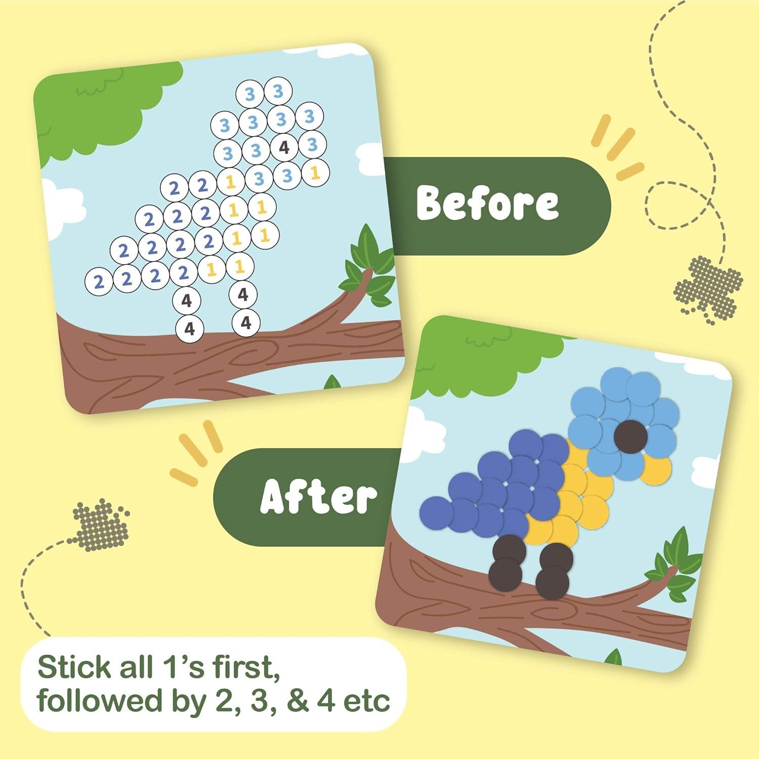 Kit de Arte con Stickers Binca - 1500 Stickers Animales