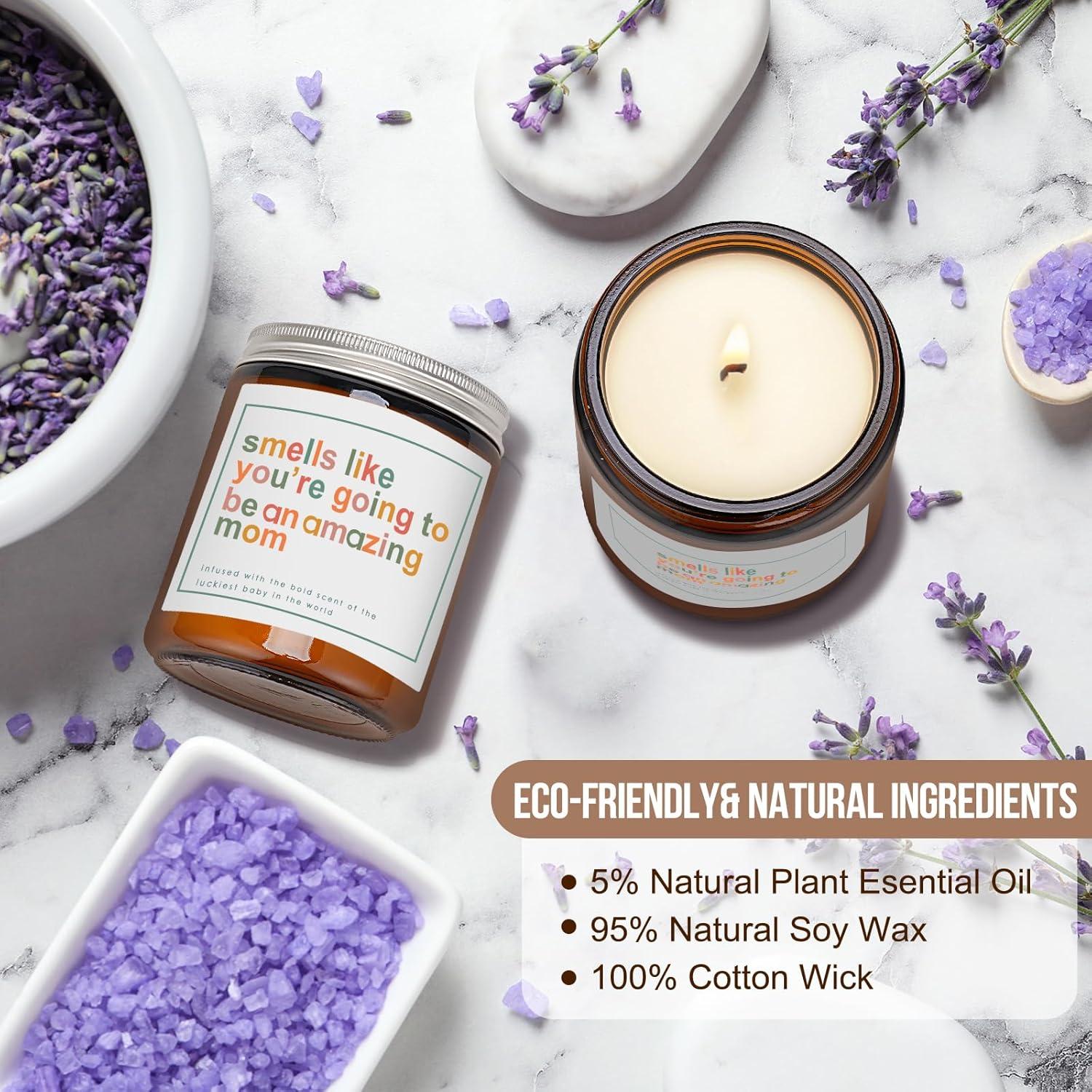 Vela Aromática de Cera de Soja 198 g Lavanda OWSUMER