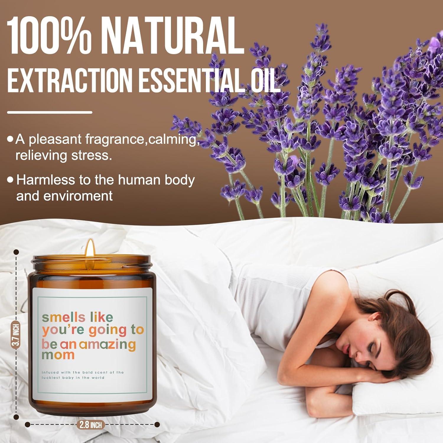 Vela Aromática de Cera de Soja 198 g Lavanda OWSUMER