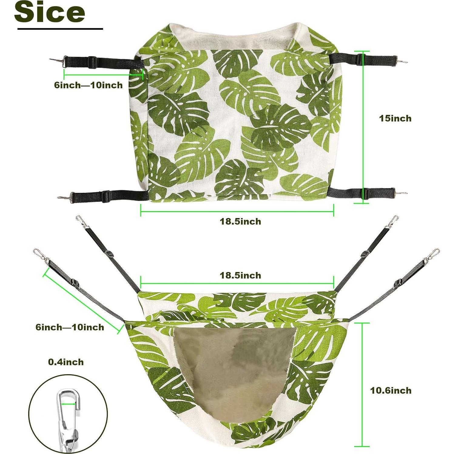 Hamaca Colgante para Gatos ONENIN - Cama Suave Doble Capa 47x38 cm