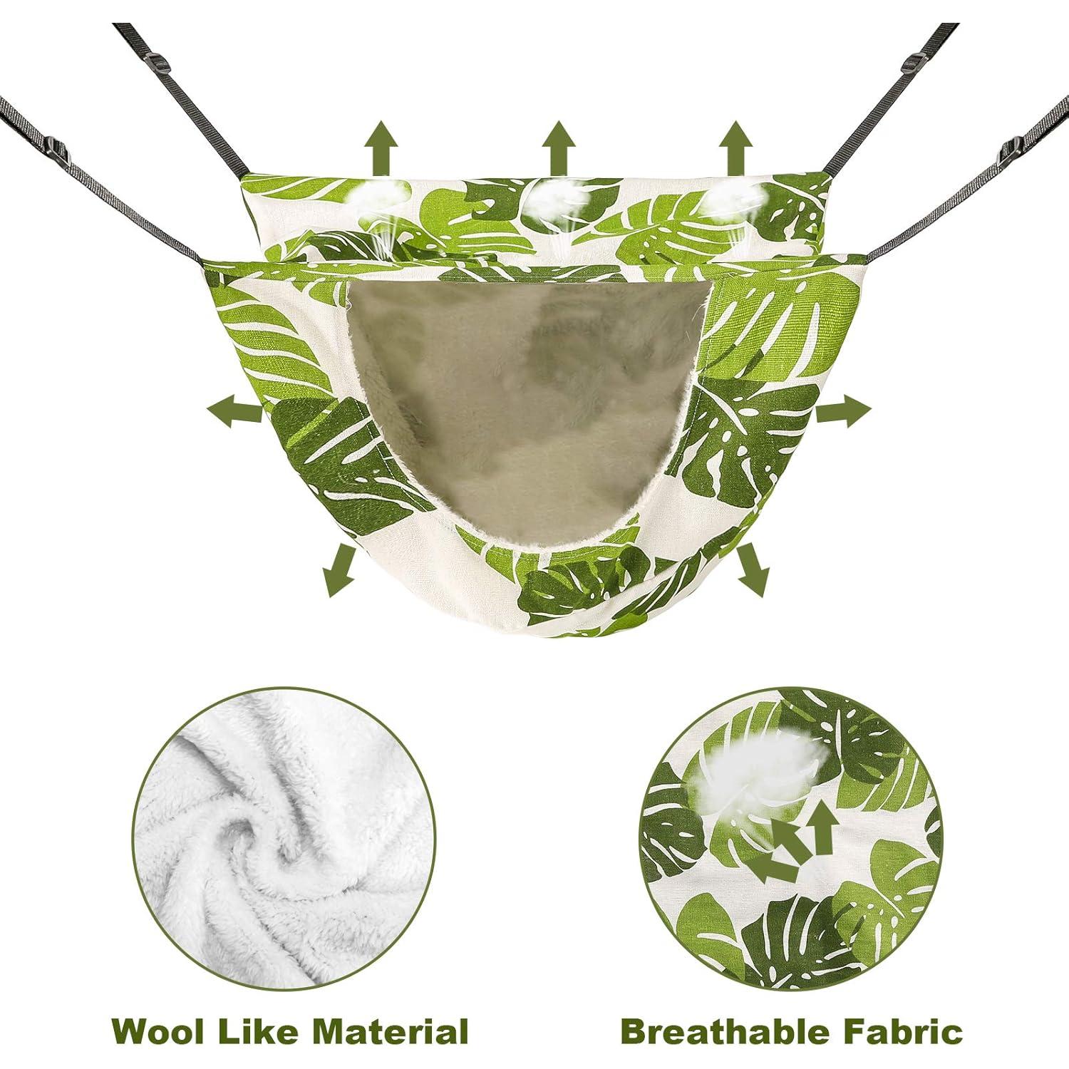 Hamaca Colgante para Gatos ONENIN - Cama Suave Doble Capa 47x38 cm