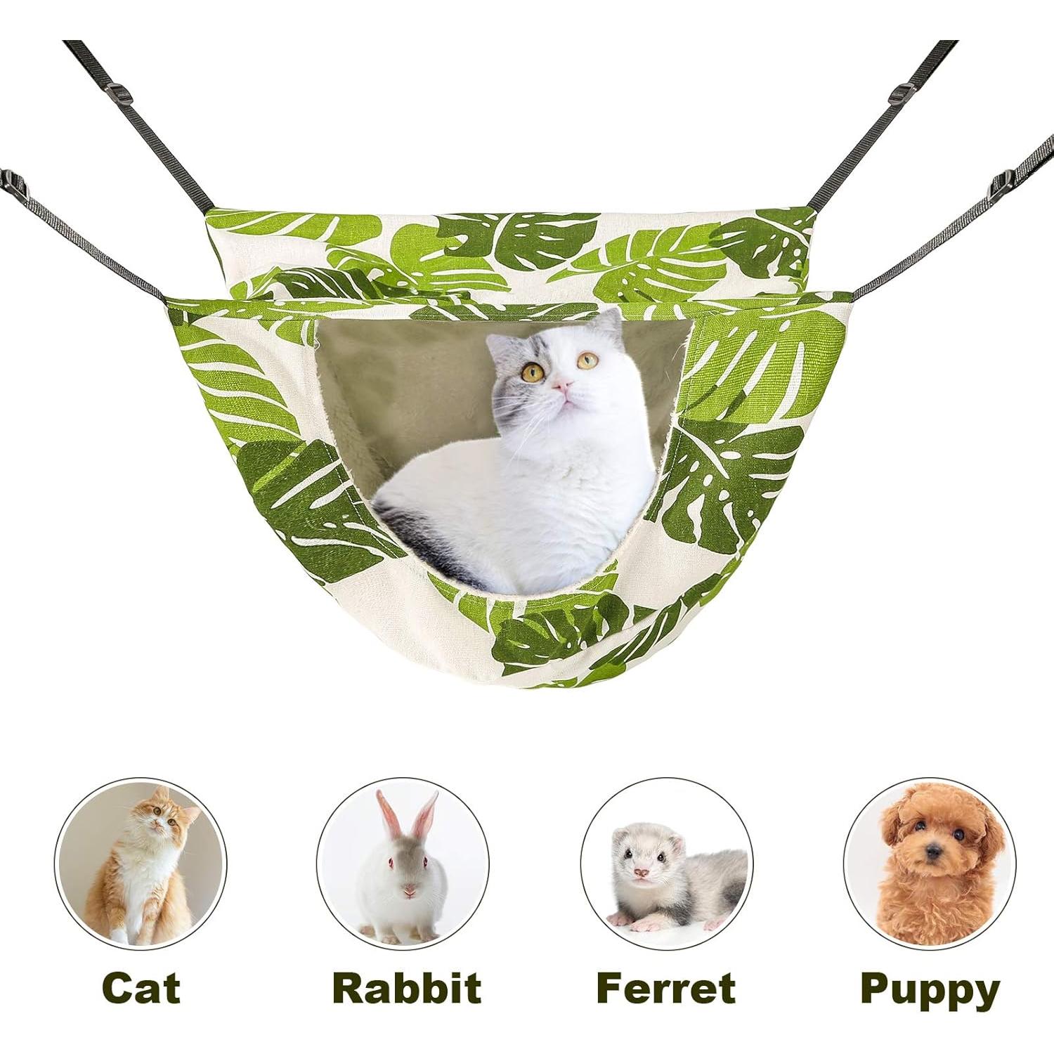 Hamaca Colgante para Gatos ONENIN - Cama Suave Doble Capa 47x38 cm