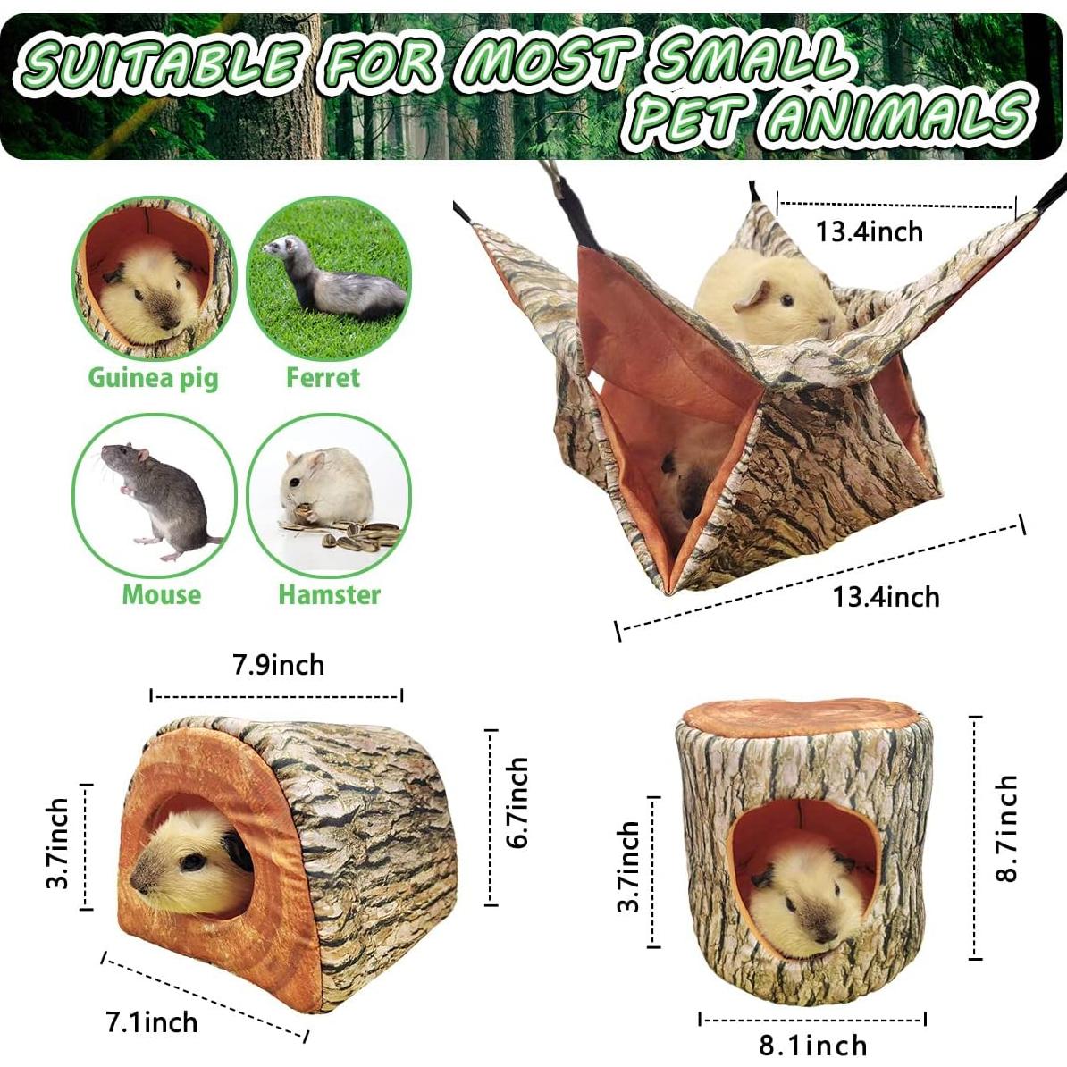 Cama y hamaca para cobayas EAEDMY 34x34 cm suave y acogedora