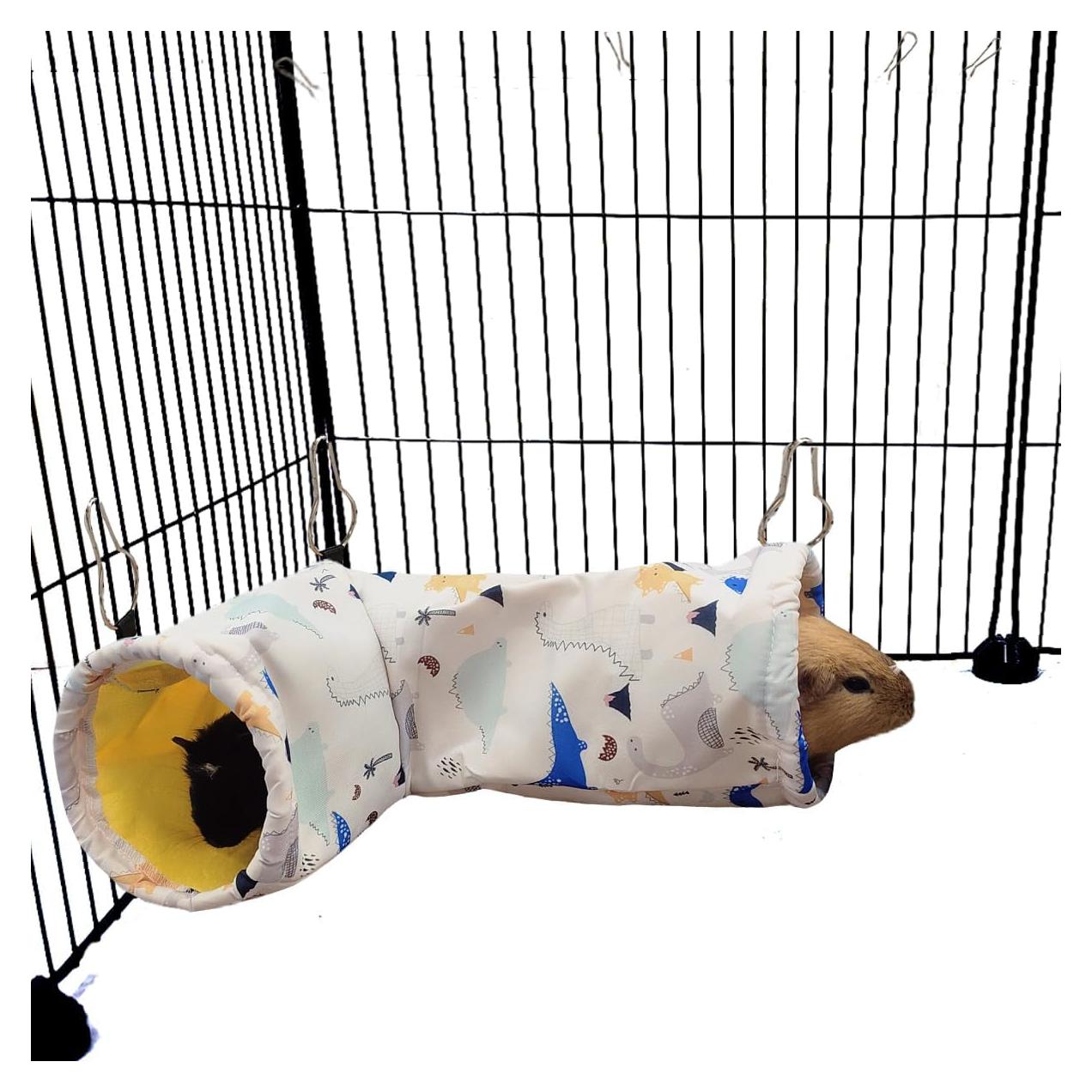 Túnel y Hamaca para Cobayas LEFTSTARER - Esquina 36.1x24.9cm