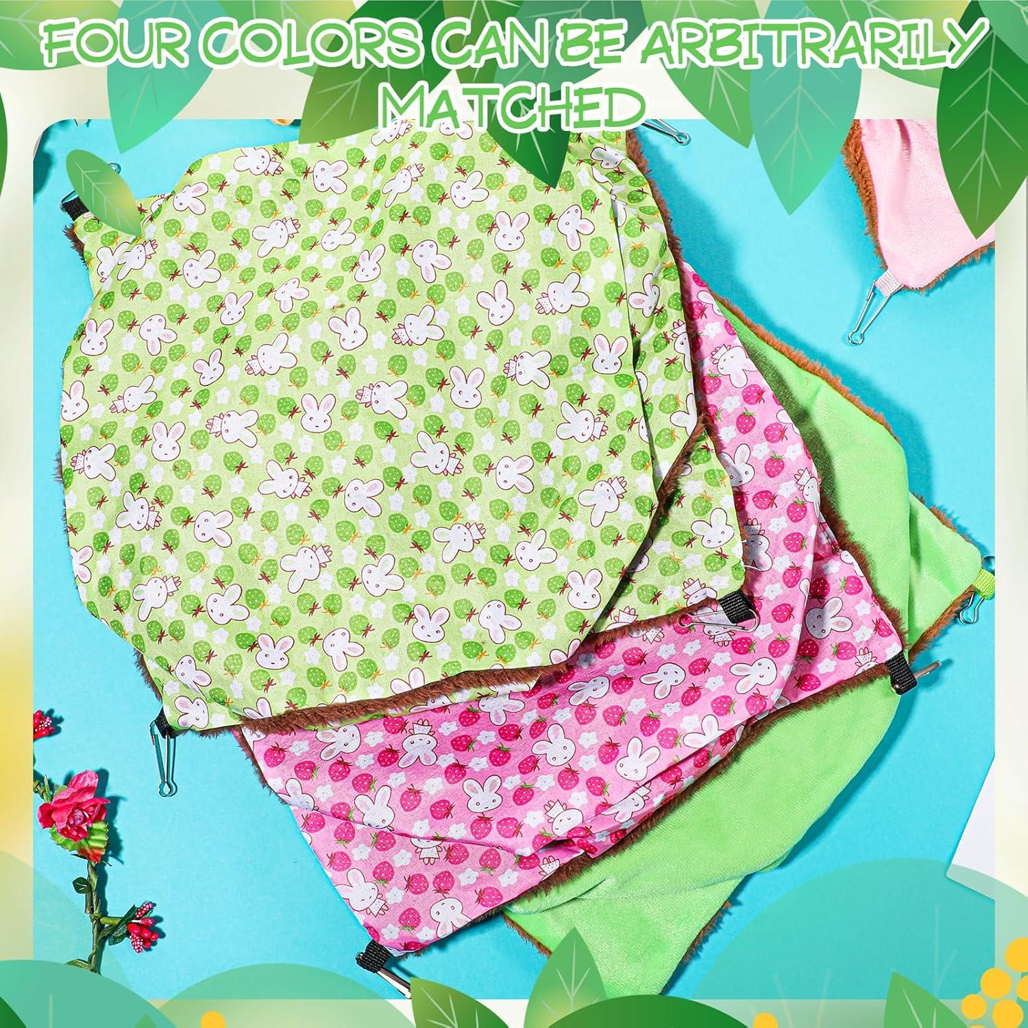 4 Hamacas Colgantes para Pequeños Animales JOUTYFOR 30x30cm