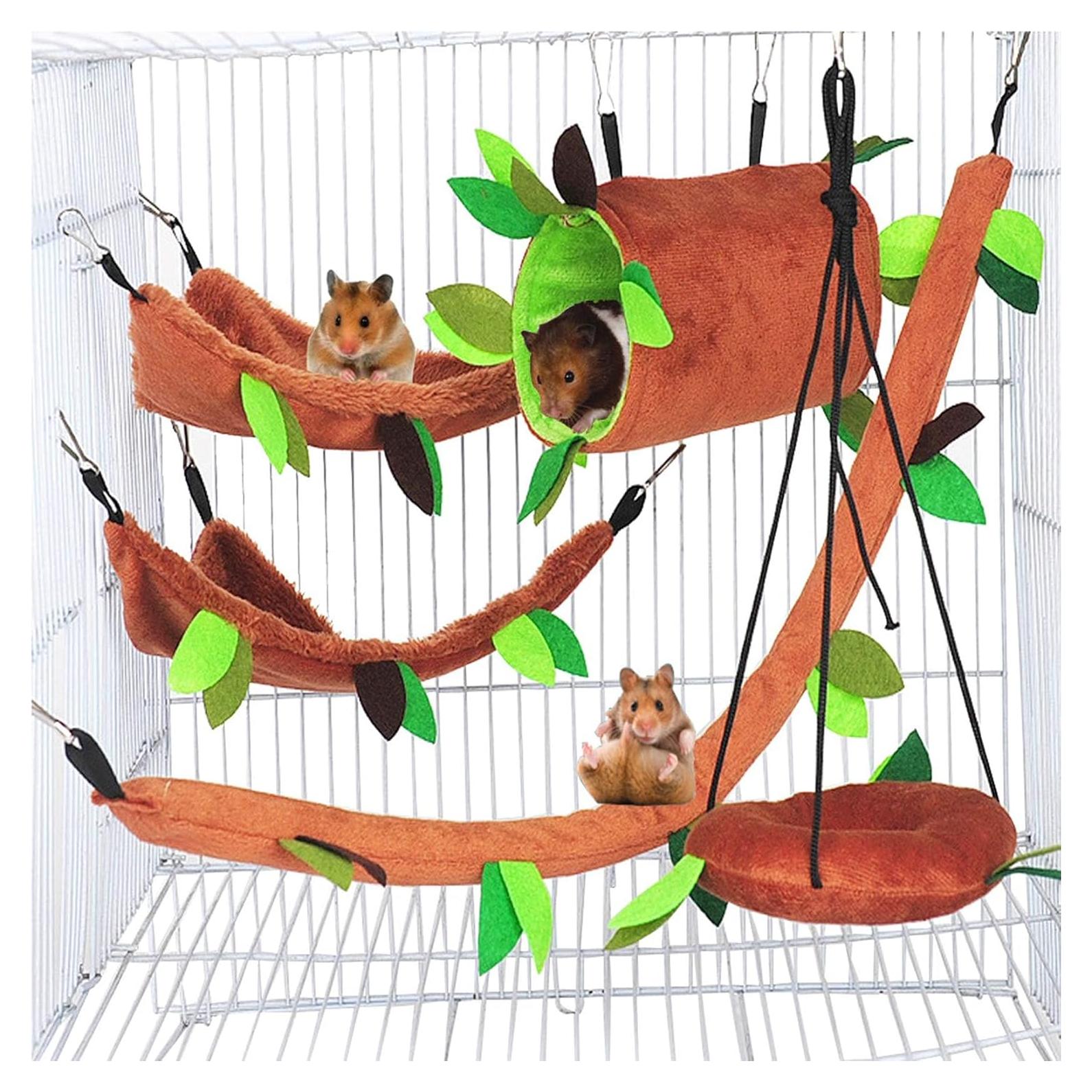 Juego de Cama Colgante Hamiledyi para Hámster y Animales Pequeños