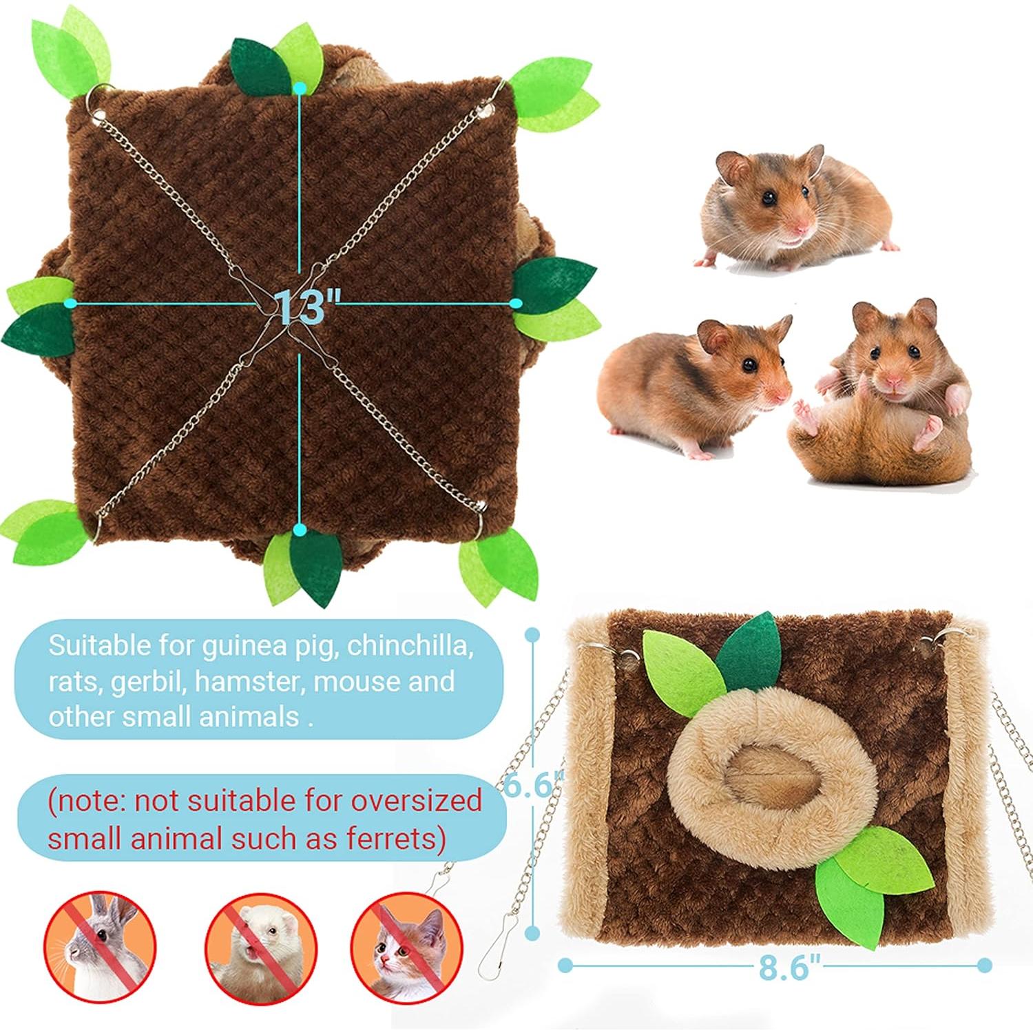 Conjunto de Hamacas para Pequeños Animales ORZECHKO - 2 Piezas