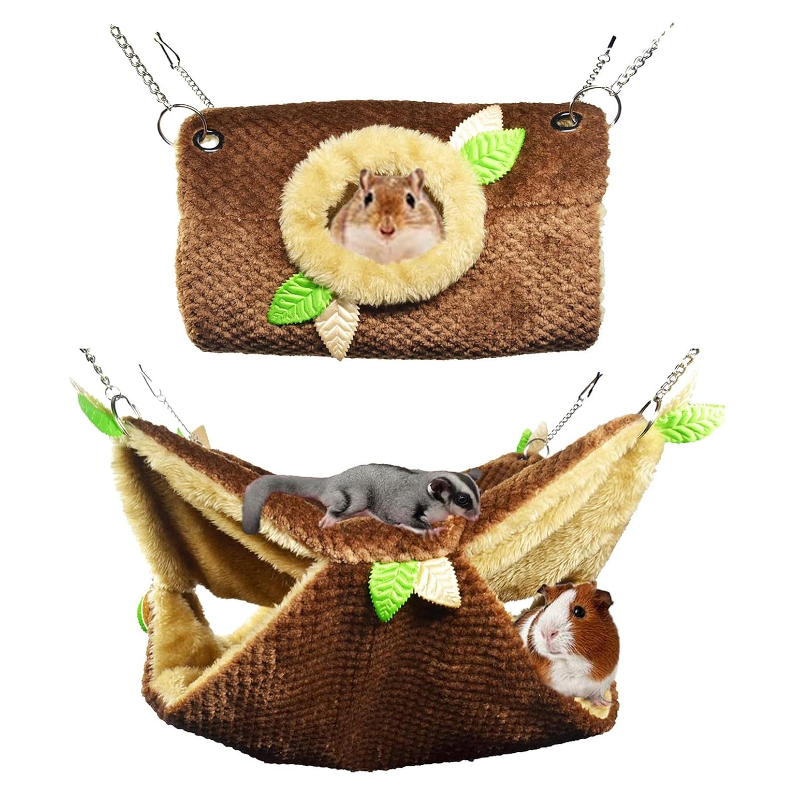 Hamaca Colgante para Hámster ISMARTEN - Conjunto Jungle 33x33 cm