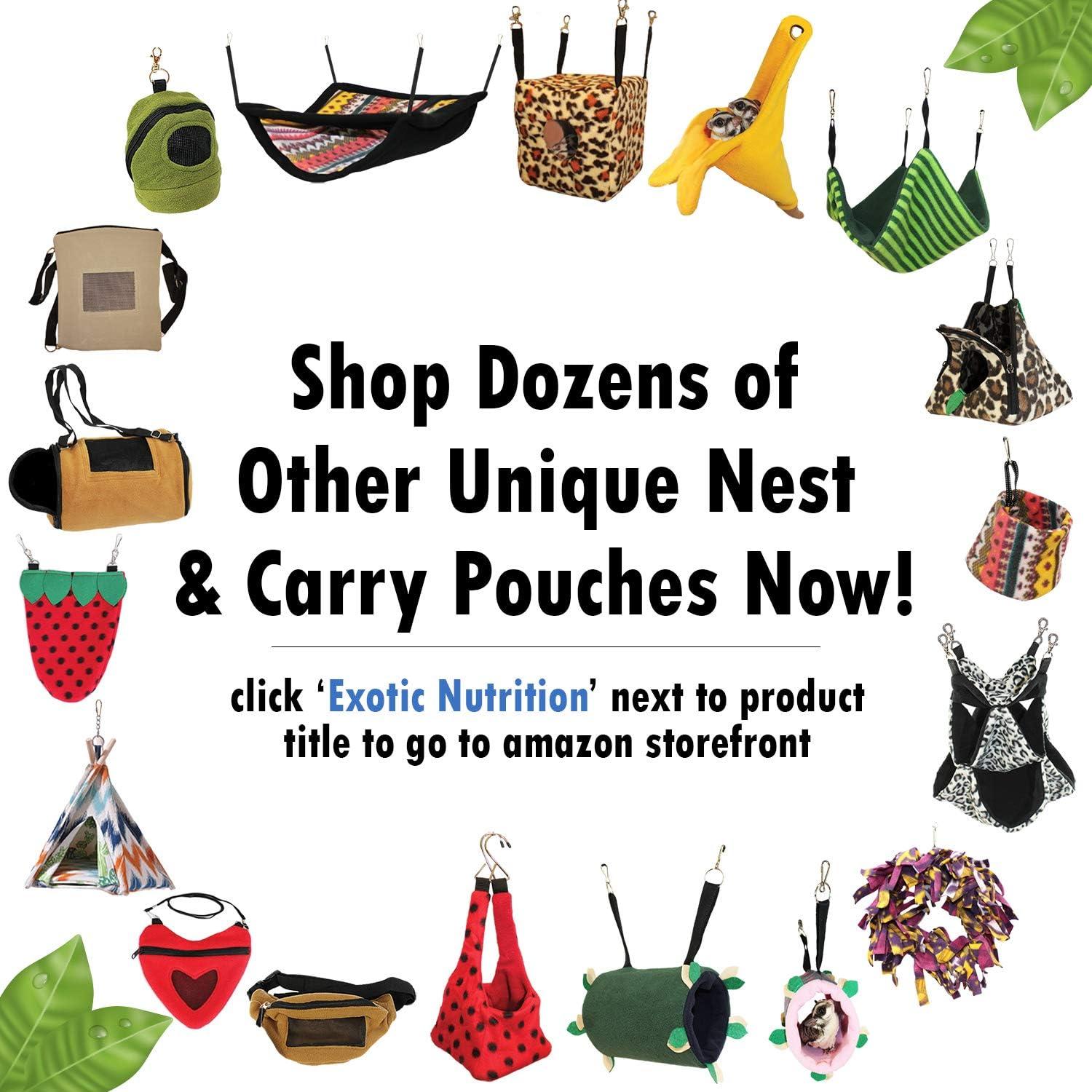 Bolsa Nido Deluxe Exotic Nutrition 20x17 cm Verde para Mascotas