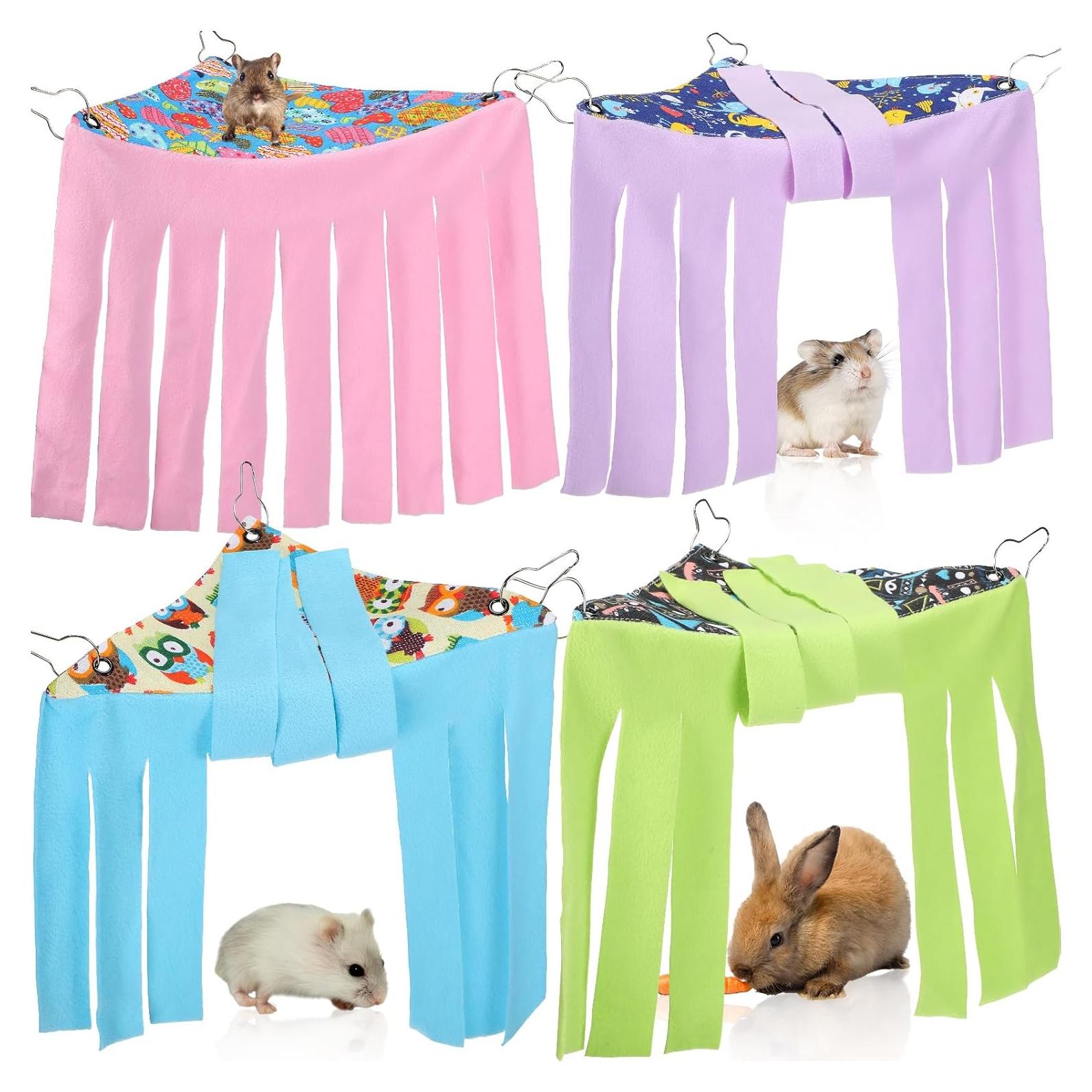 Escondite para Cobayas Geetery 4 Pcs Hamaca Triangular 42x30 cm