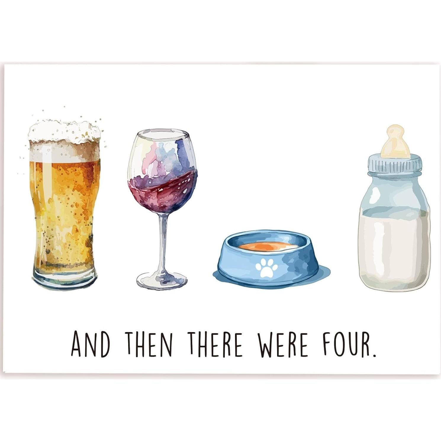 Tarjeta de Baby Shower HEALSLA 5x7 pulgadas Felicitaciones