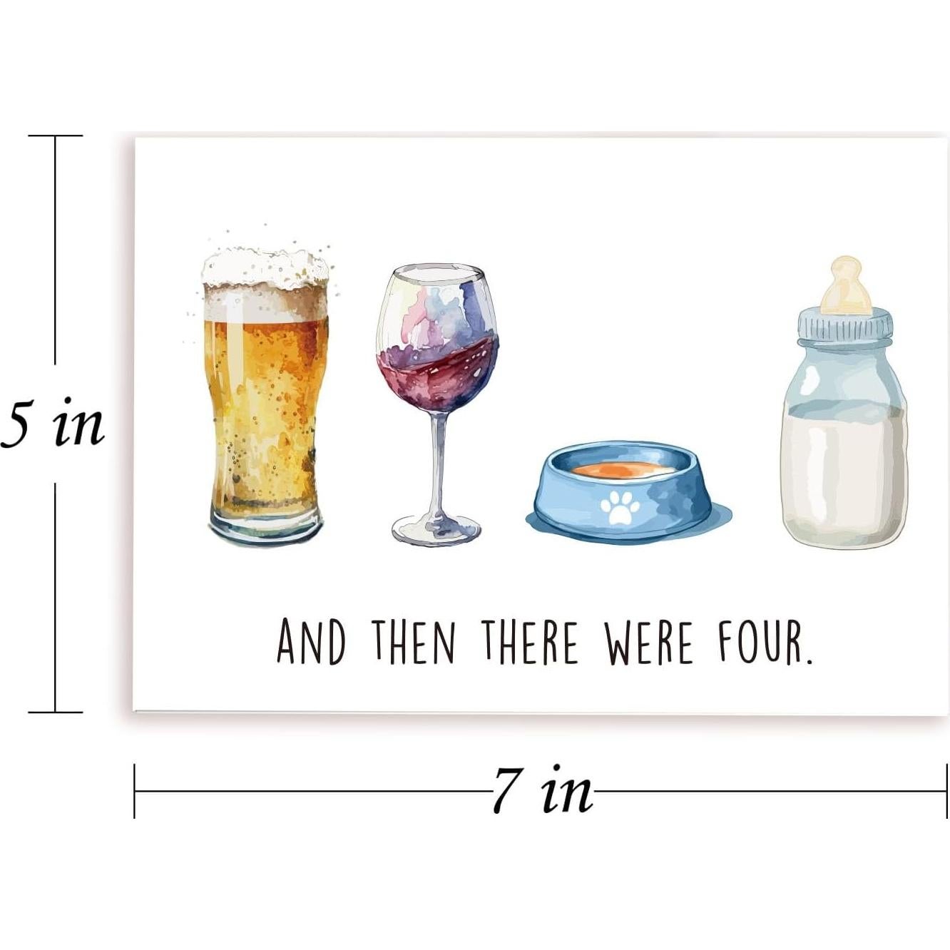 Tarjeta de Baby Shower HEALSLA 5x7 pulgadas Felicitaciones