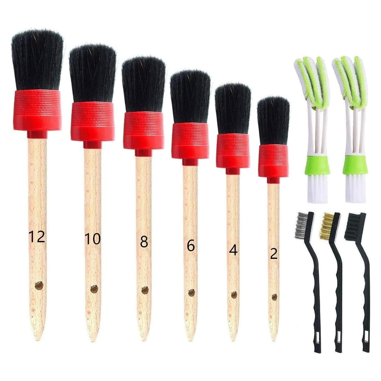 Juego de Cepillos de Detalle para Auto Nurkul 11 Piezas