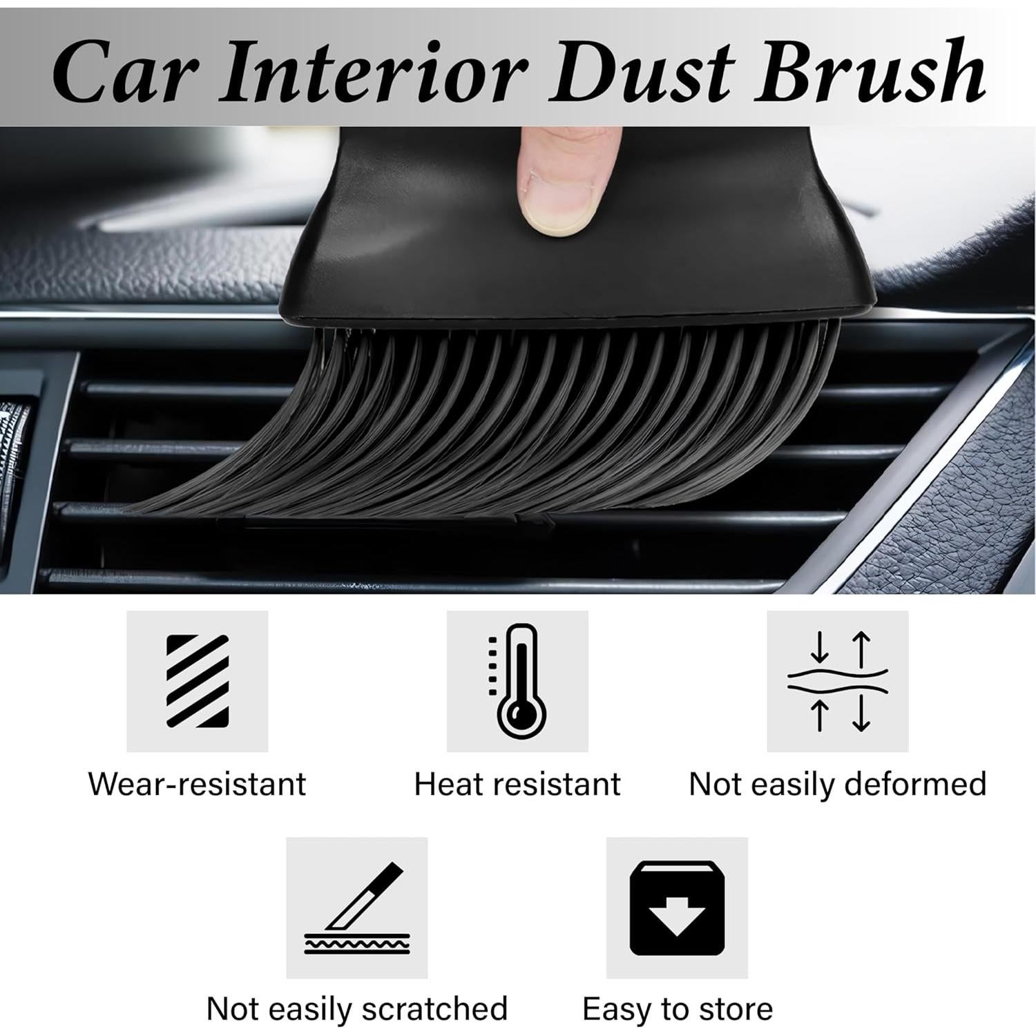 Cepillo de Limpieza para Interior de Coche Ecocstm Negro