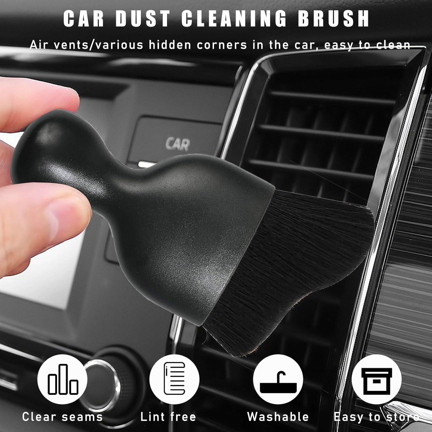 2 Cepillos de Polvo Dickno para Interior de Coche - Negro