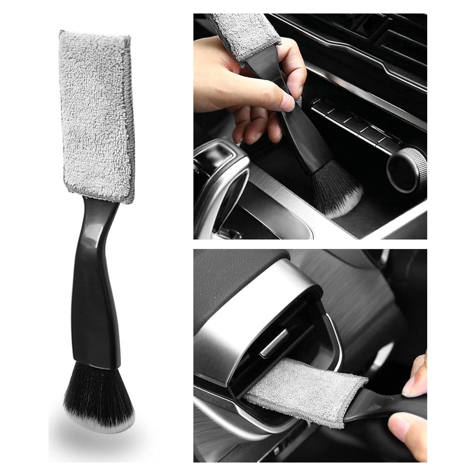 Plumero 2 en 1 ASUBHA para Limpieza de Autos - Nylon y Coral