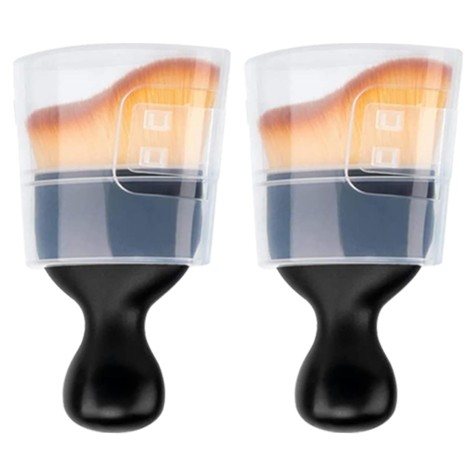 2 Pcs Cepillo de Detalle Flewfun para Automóvil Amarillo