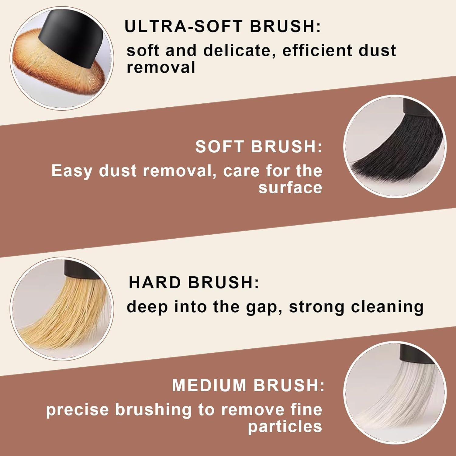 Juego de Cepillos para Detallar Autos Wulitaotao 4 Piezas