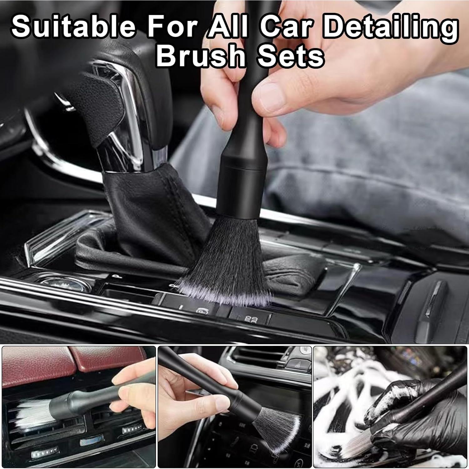 Juego de Cepillos para Detallar Autos Wulitaotao 4 Piezas