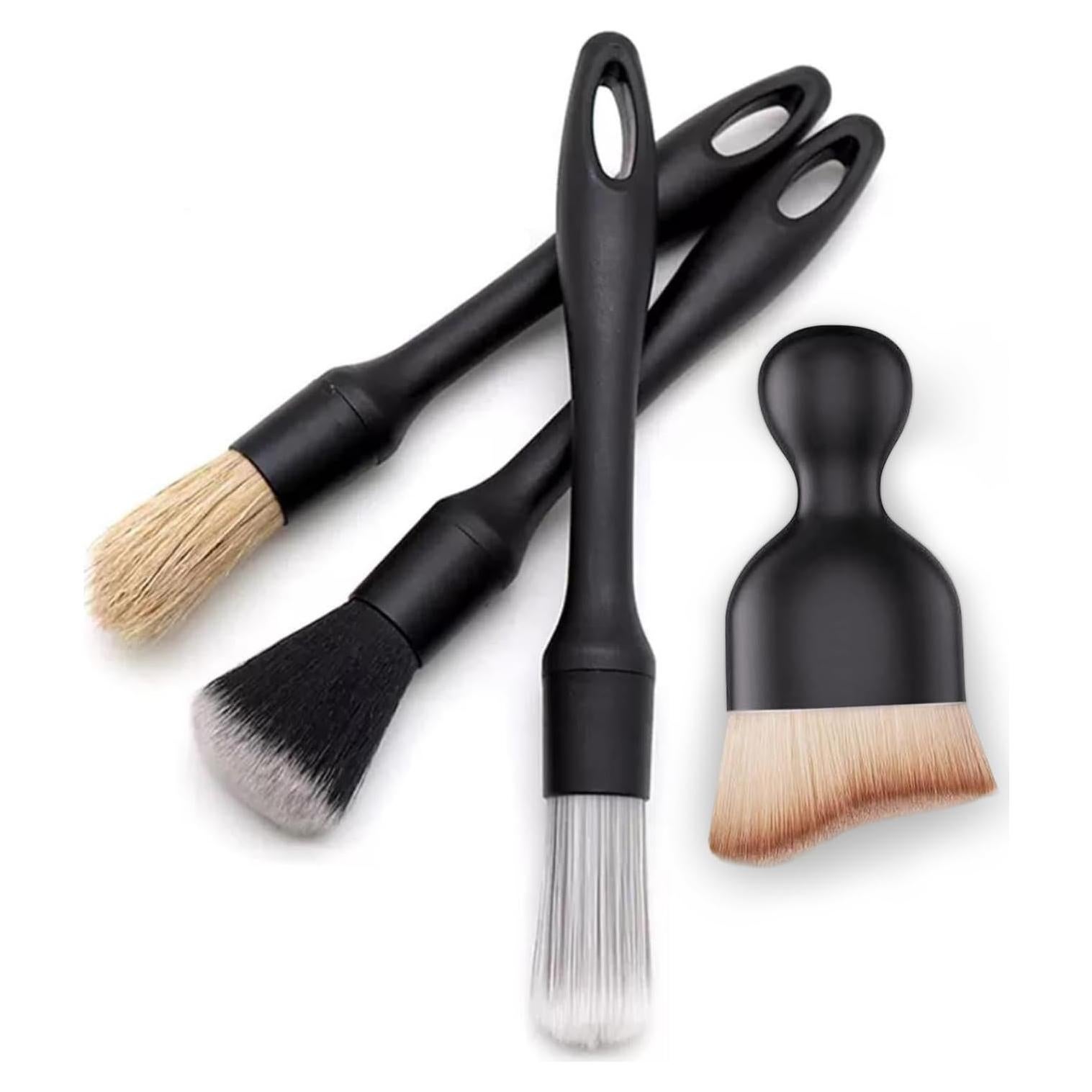 Juego de Cepillos para Detallado de Automóviles QioTceen - 4 Piezas