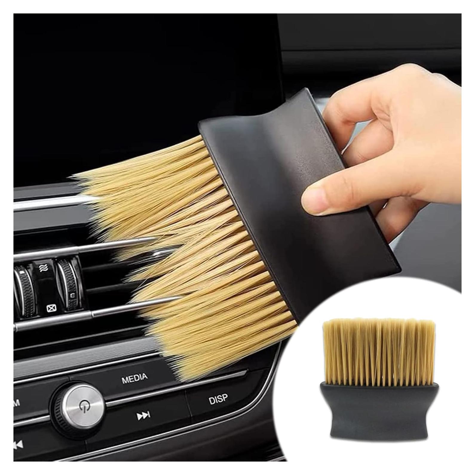 Cepillo de Detalle Interior Auto Fogfar Amarillo 1 PC Suave