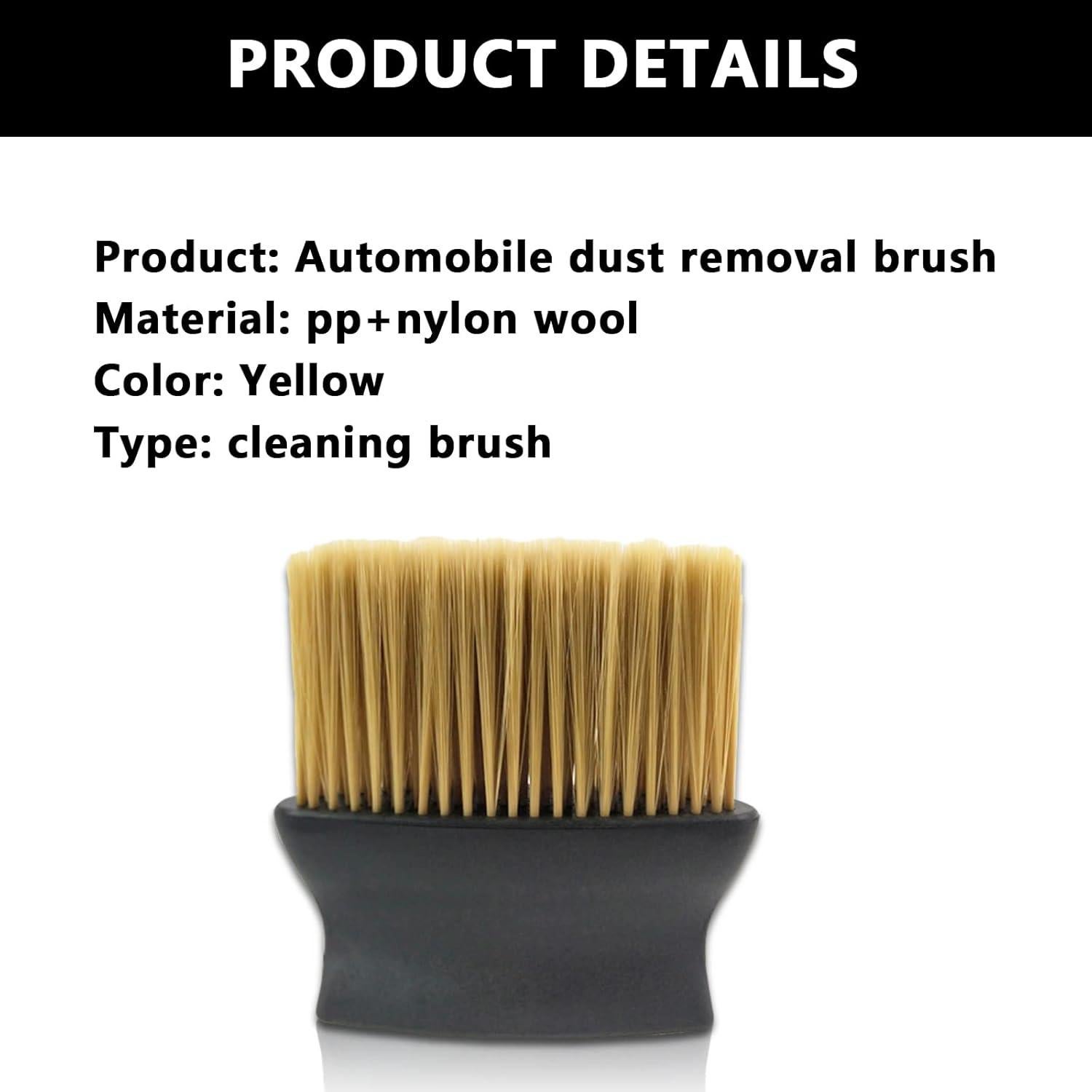 Cepillo de Detalle Interior Auto Fogfar Amarillo 1 PC Suave