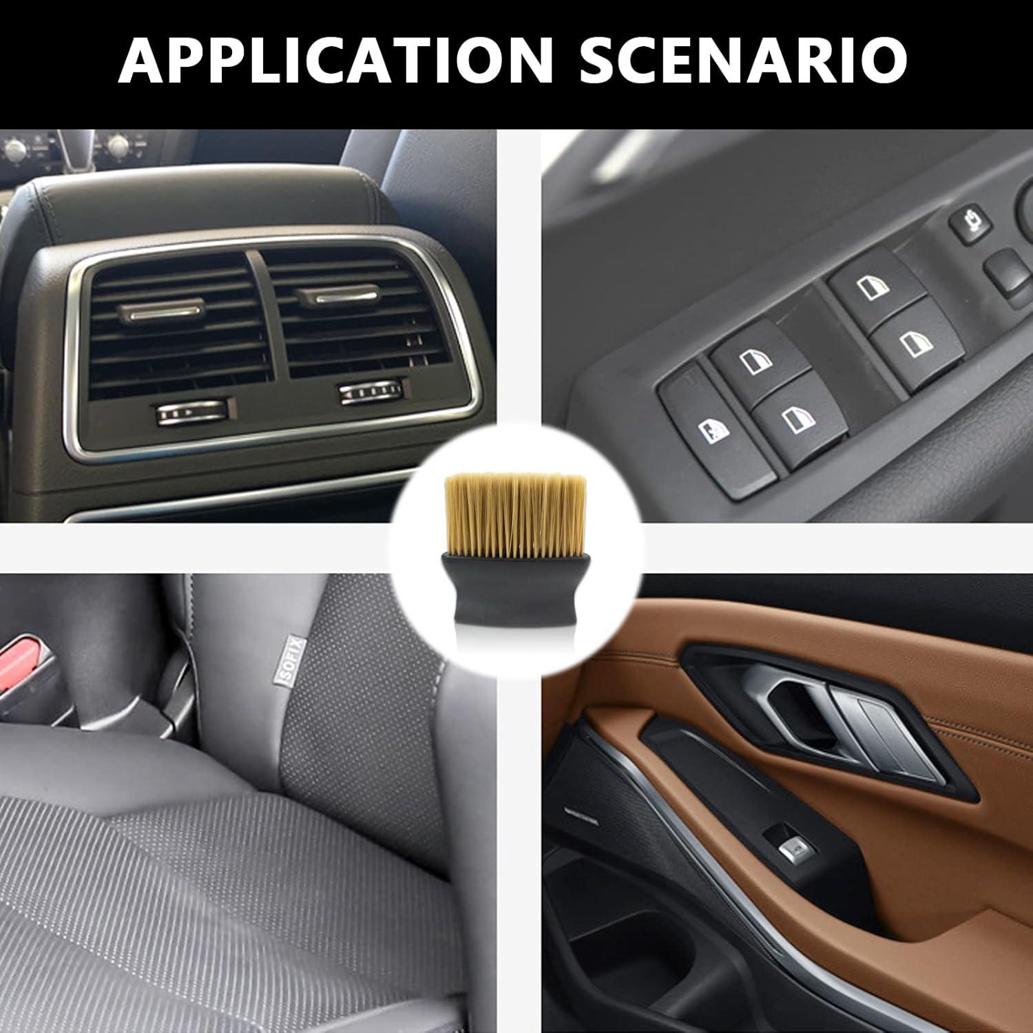 Cepillo de Detalle Interior Auto Fogfar Amarillo 1 PC Suave