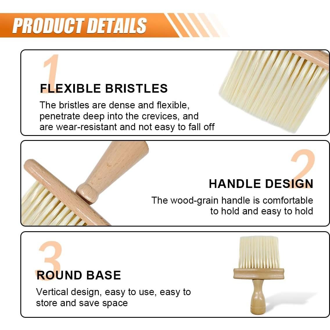 Cepillo de Detalle de Interior de Coche KITUREK Microfibra