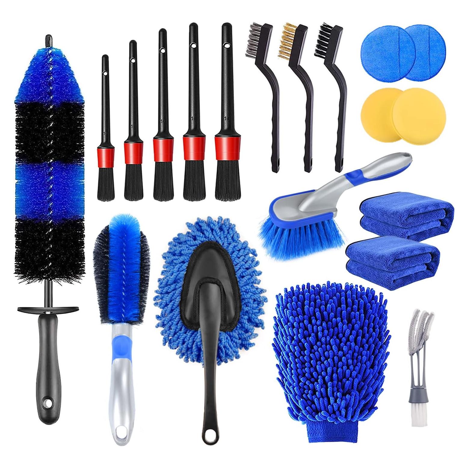 Juego de Cepillos para Detallar Automóviles TTRCB 20 Piezas