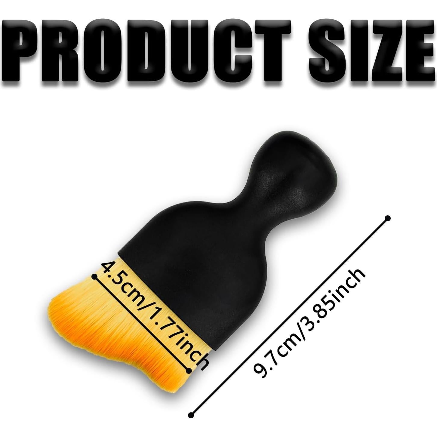 Cepillo de Detalle para Interior de Coche Tobenbone Amarillo