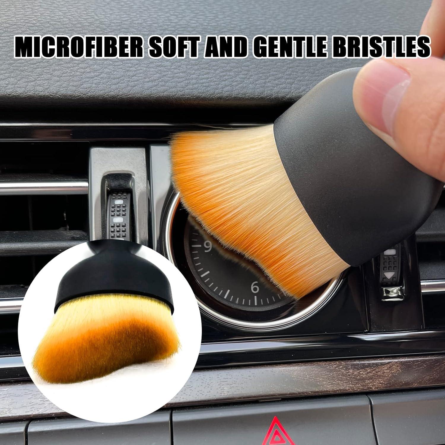 Cepillo de Detalle para Interior de Coche Tobenbone Amarillo