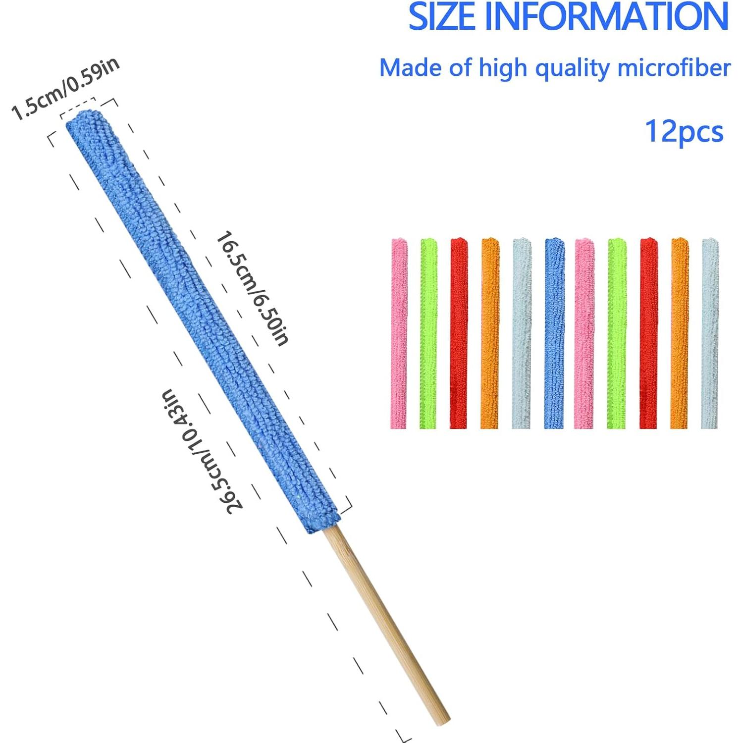 Palitos de Limpieza de Microfibra 12 Piezas QfwdfcTrenz