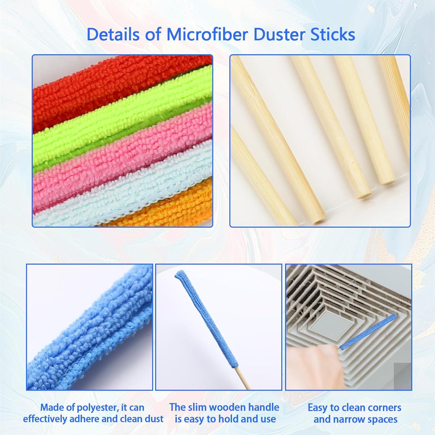 Palitos de Limpieza de Microfibra 12 Piezas QfwdfcTrenz