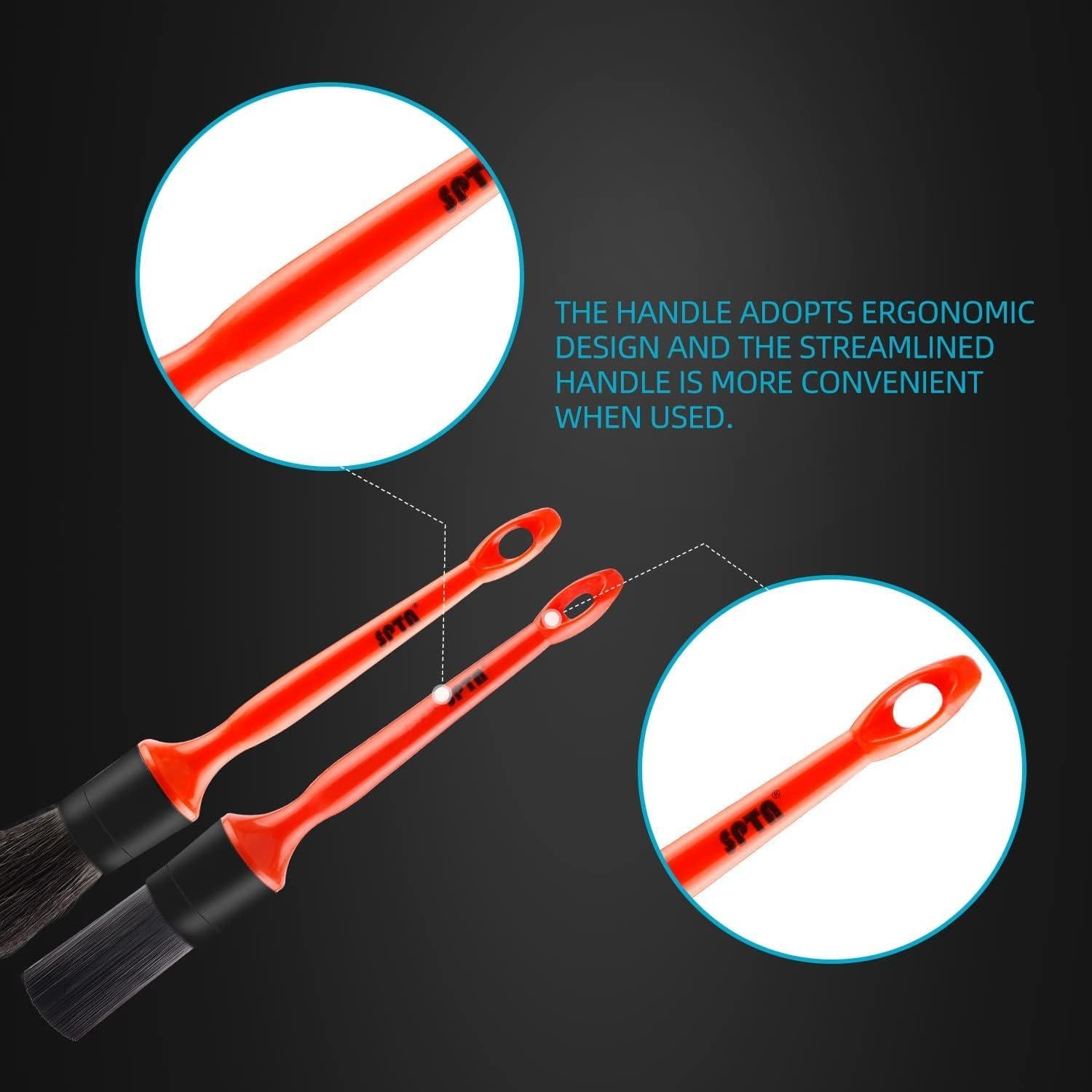 Kit de Cepillos para Detallar Autos SPTA - 6 Piezas Microfibra