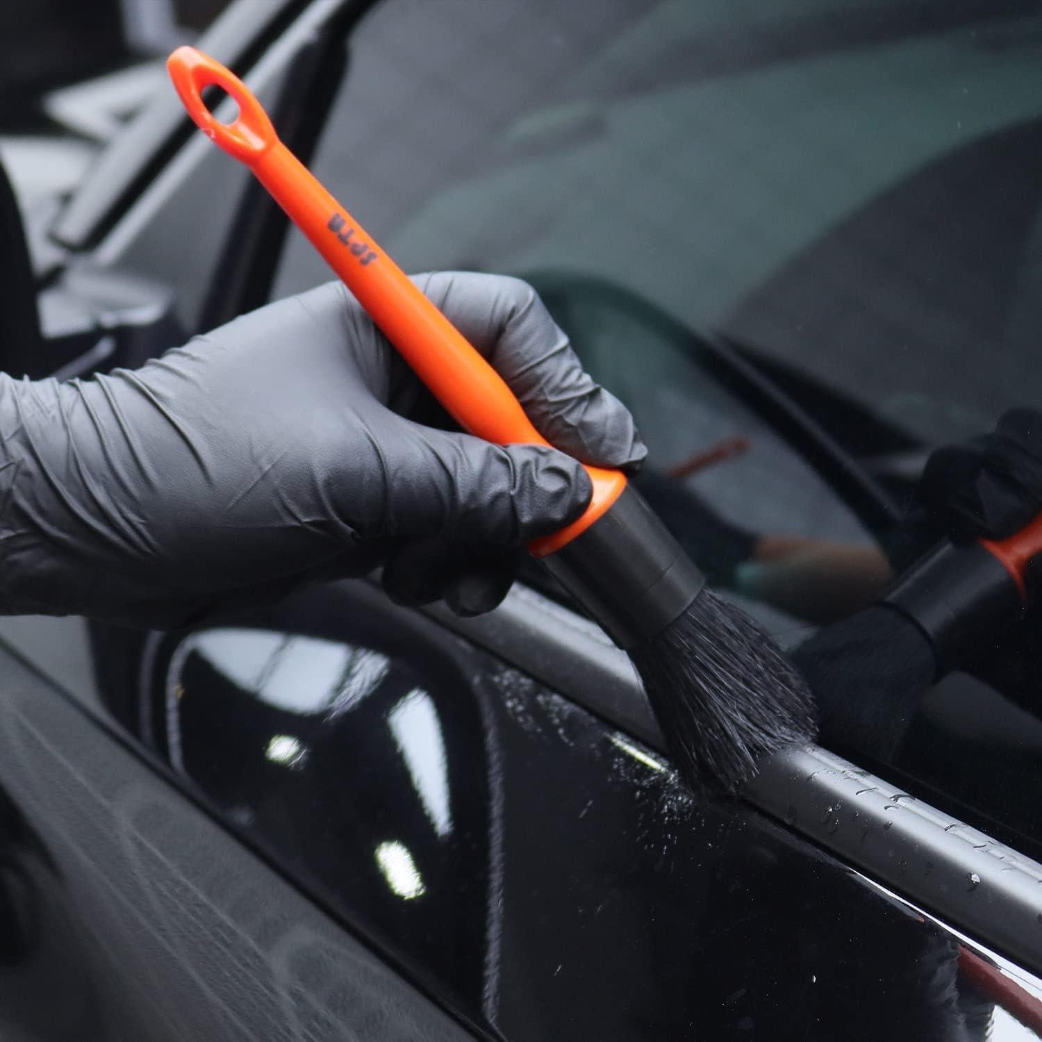 Kit de Cepillos para Detallar Autos SPTA - 6 Piezas Microfibra