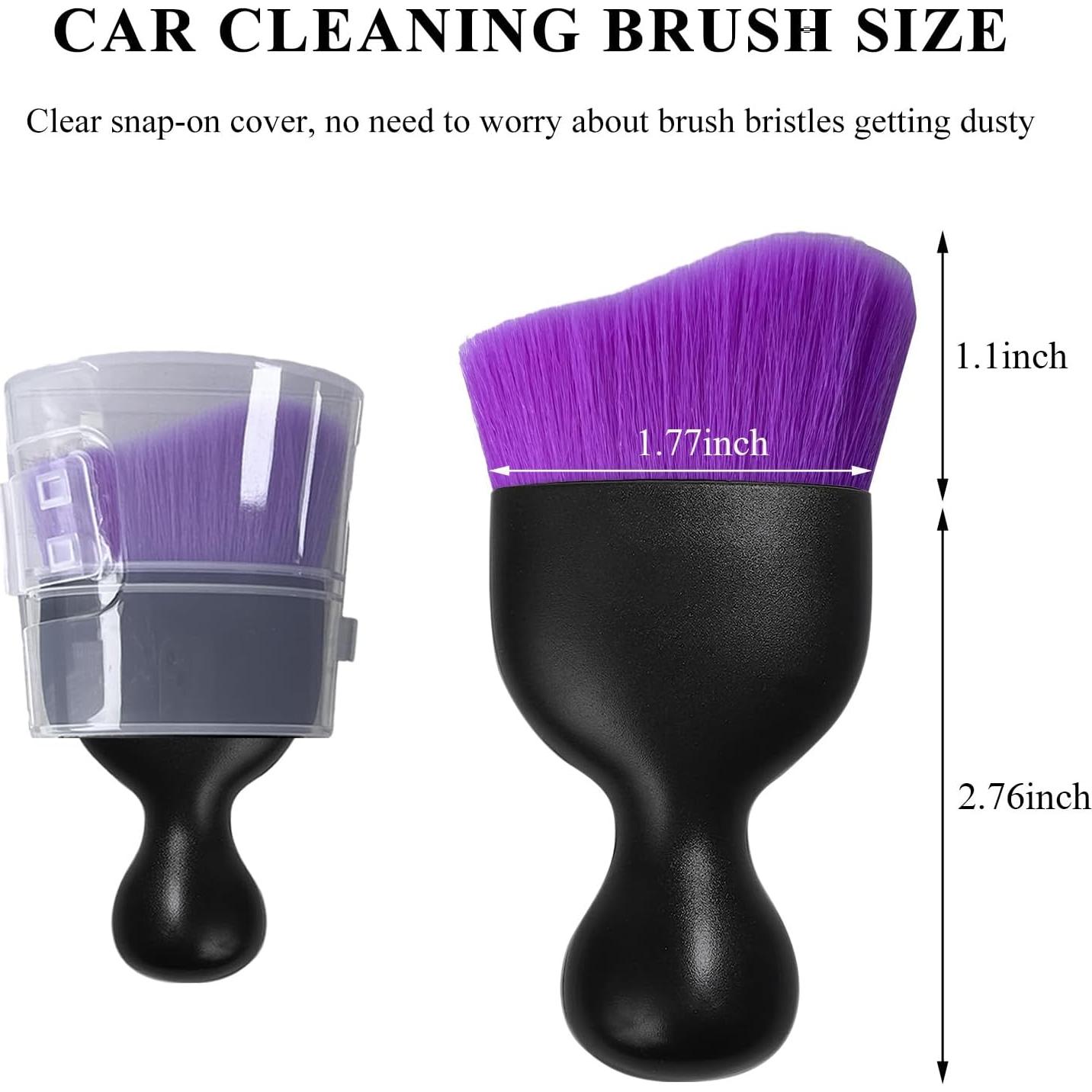 Cepillo de Limpieza de Interior de Coche Gasedin Púrpura